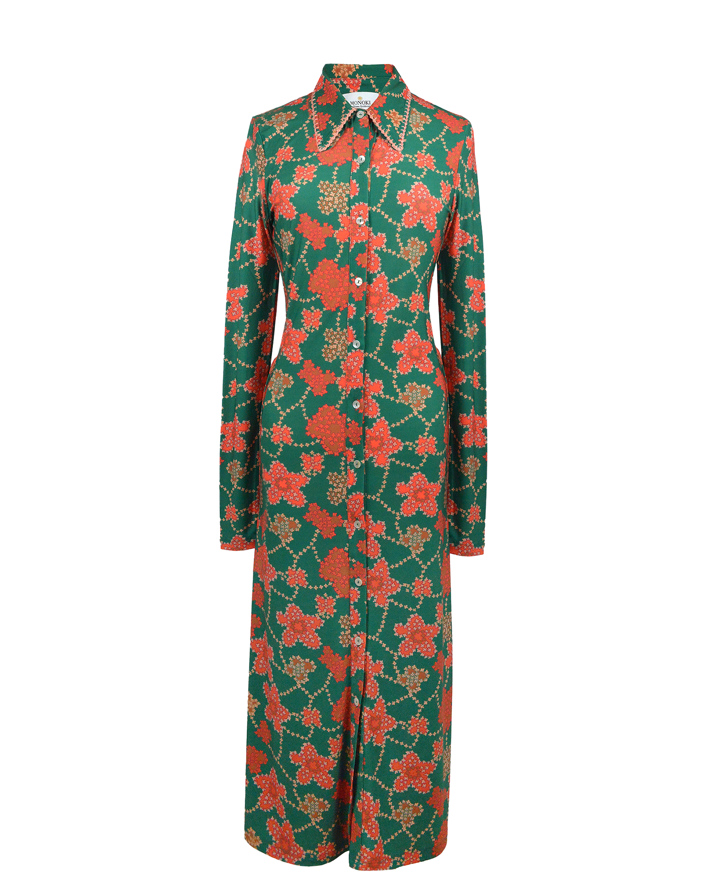 ALICE DRESS - MIAMI GREEN PRINT