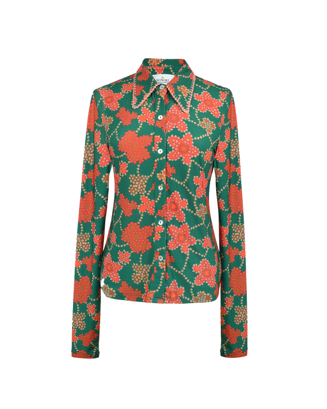 ALICE SHIRT - MIAMI GREEN PRINT