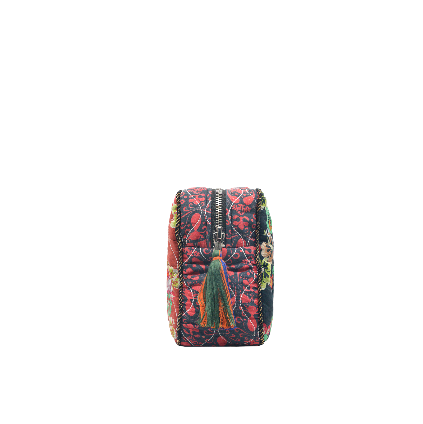 AURA BIG POUCH - TERRACOTA & BLACK
