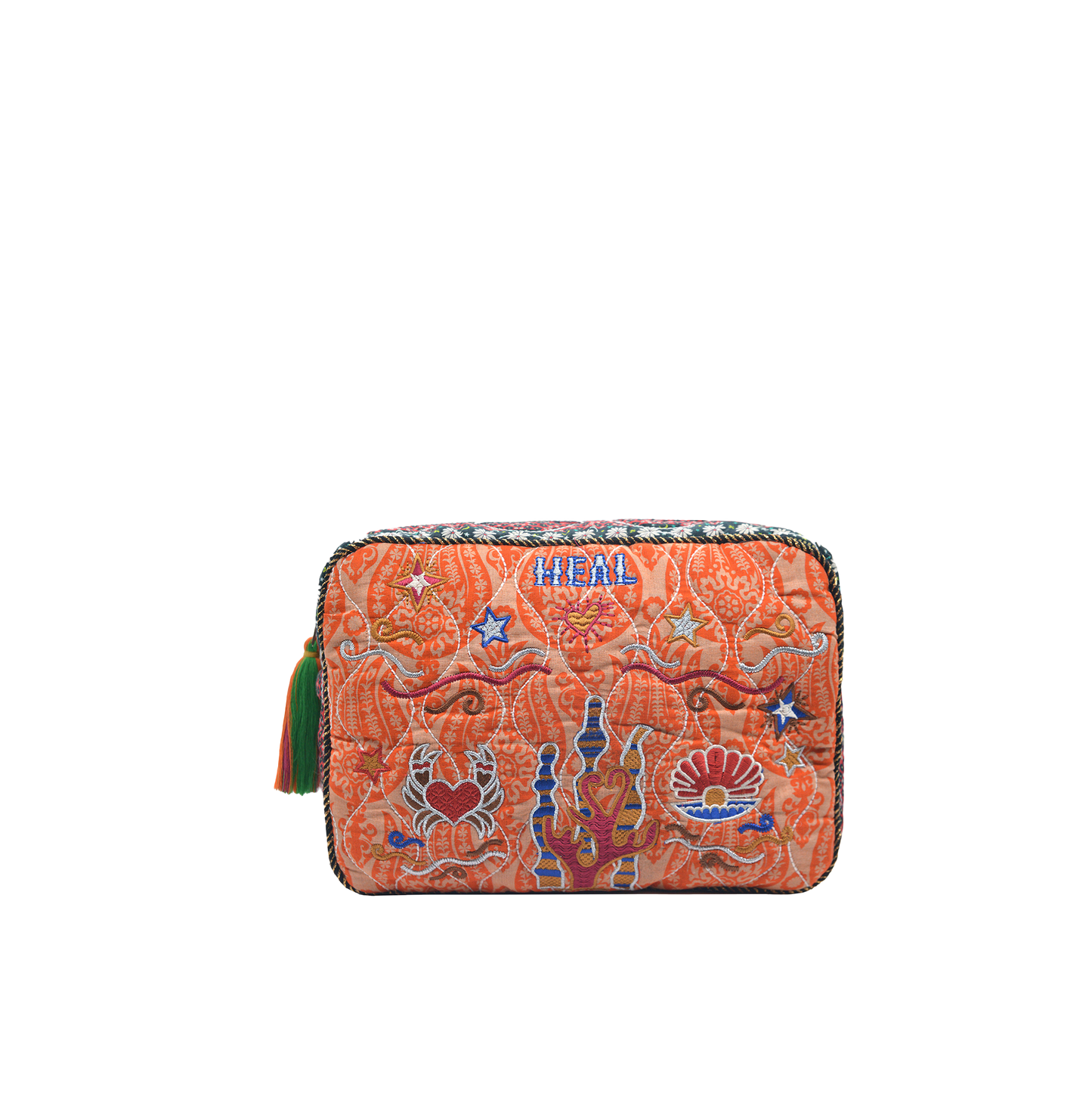 AURA BIG POUCH - PEACH GREEN