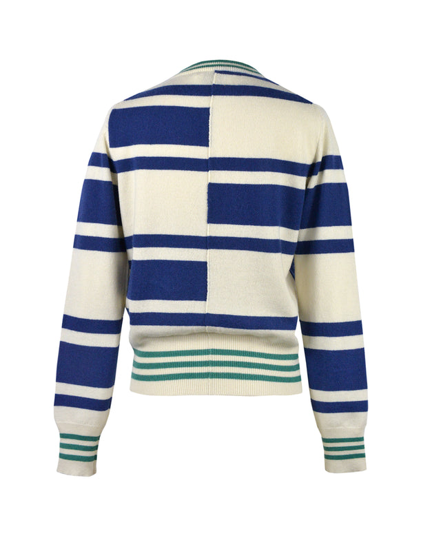 DECALE CARDIGAN - BLUE
