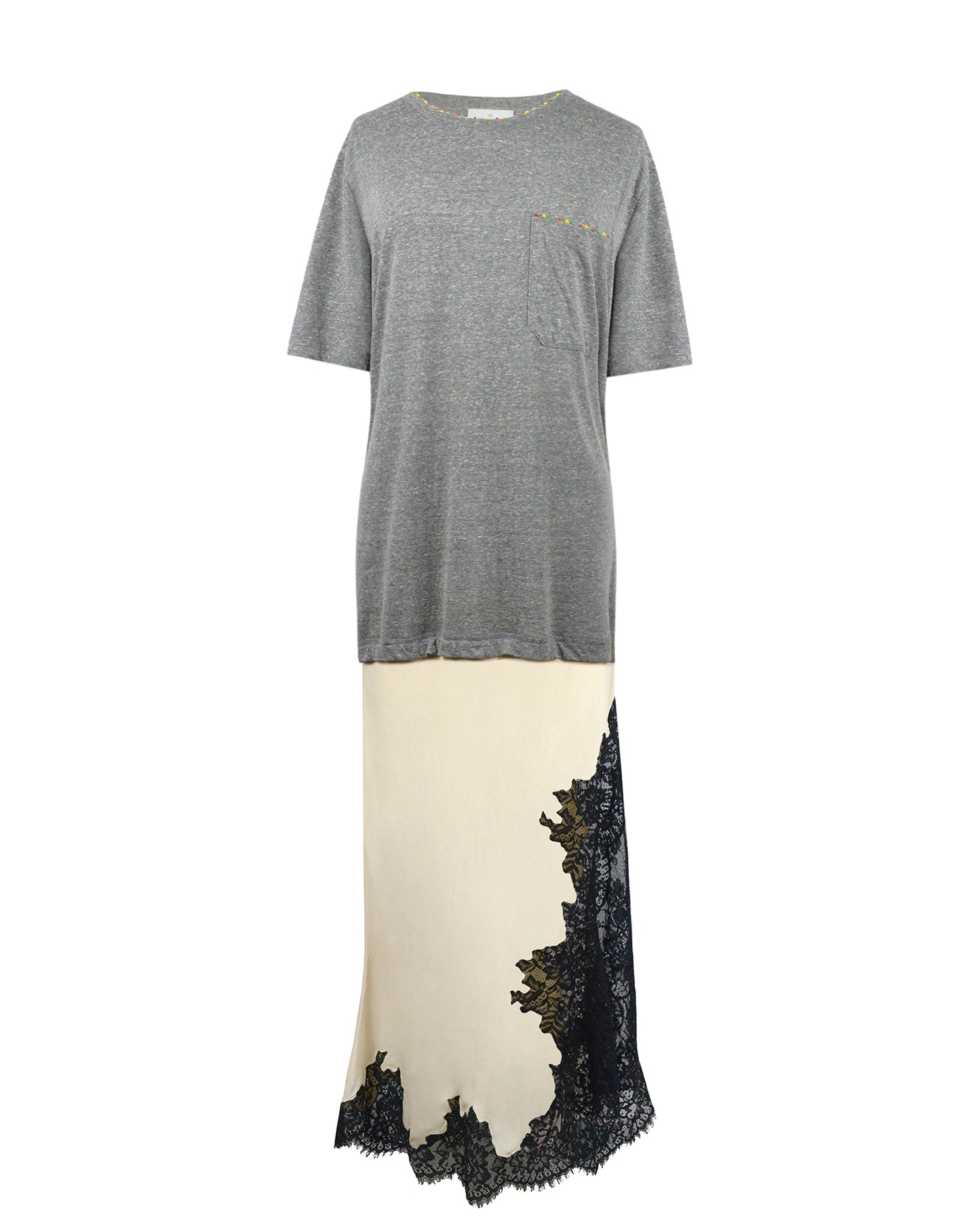 PIZZA DRESS - WHITE