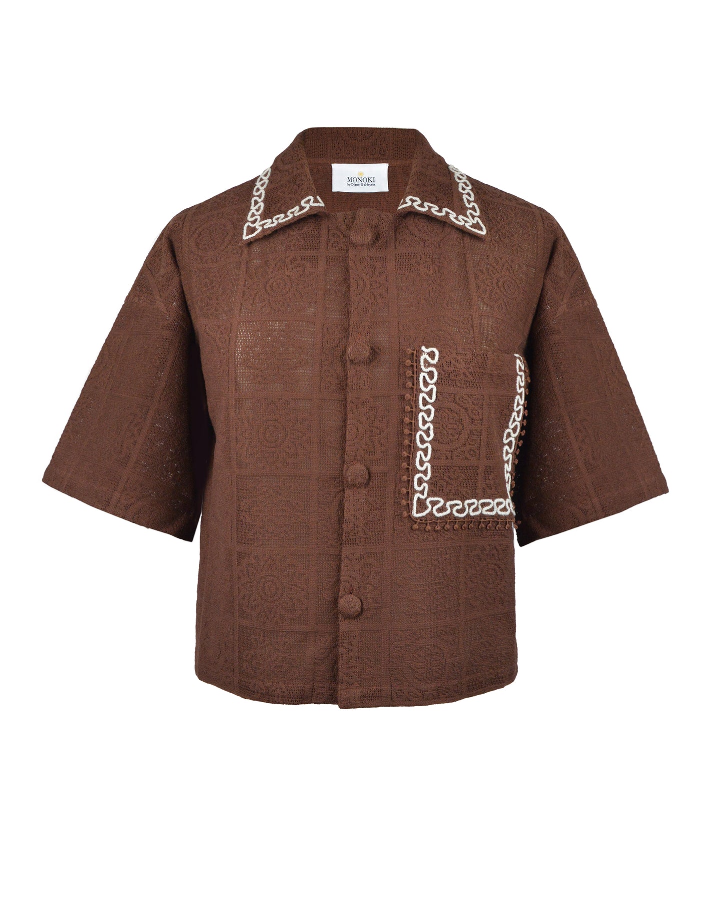 VENISE SHIRT - CHOCO BROWN