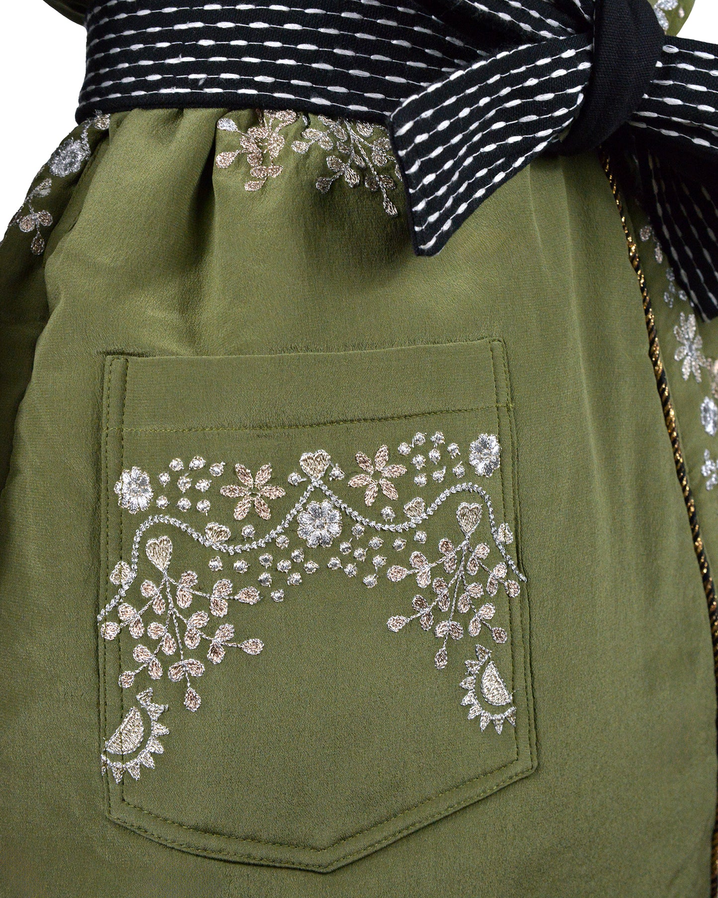 HOPE SILK KIMONO - KHAKI