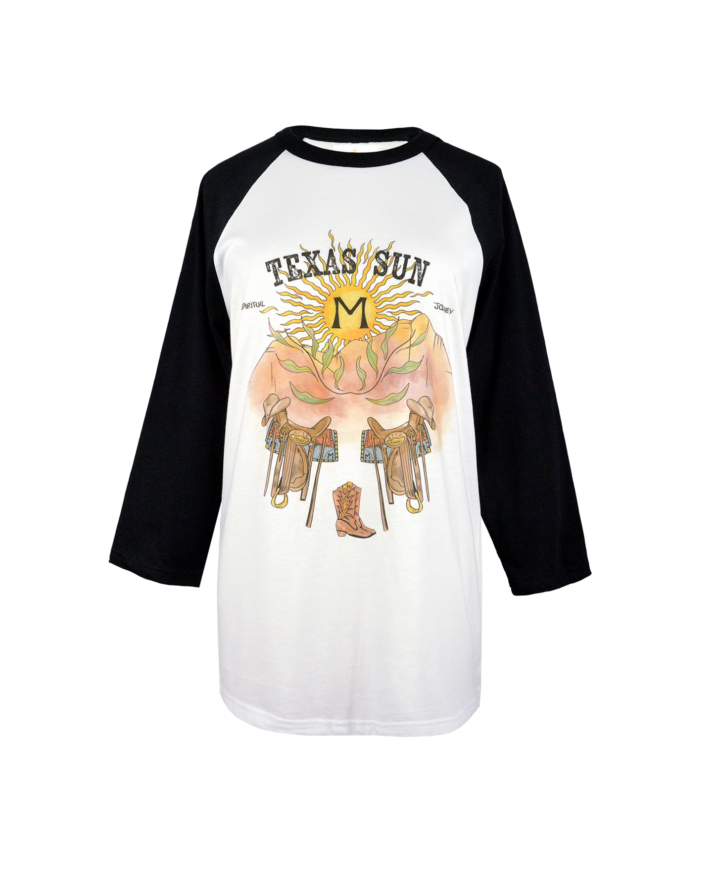 BASEBALL TEE TEXAS SUN - BLACK