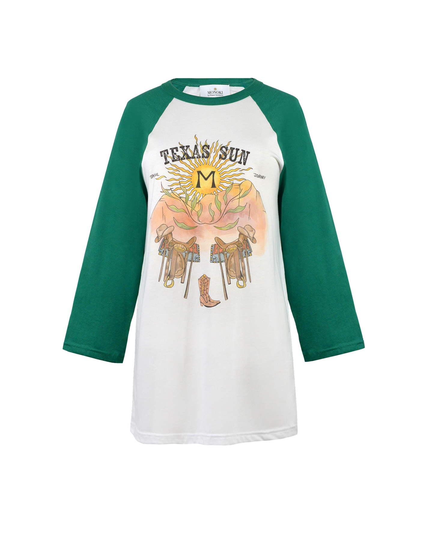 BASEBALL TEE TEXAS SUN - GREEN