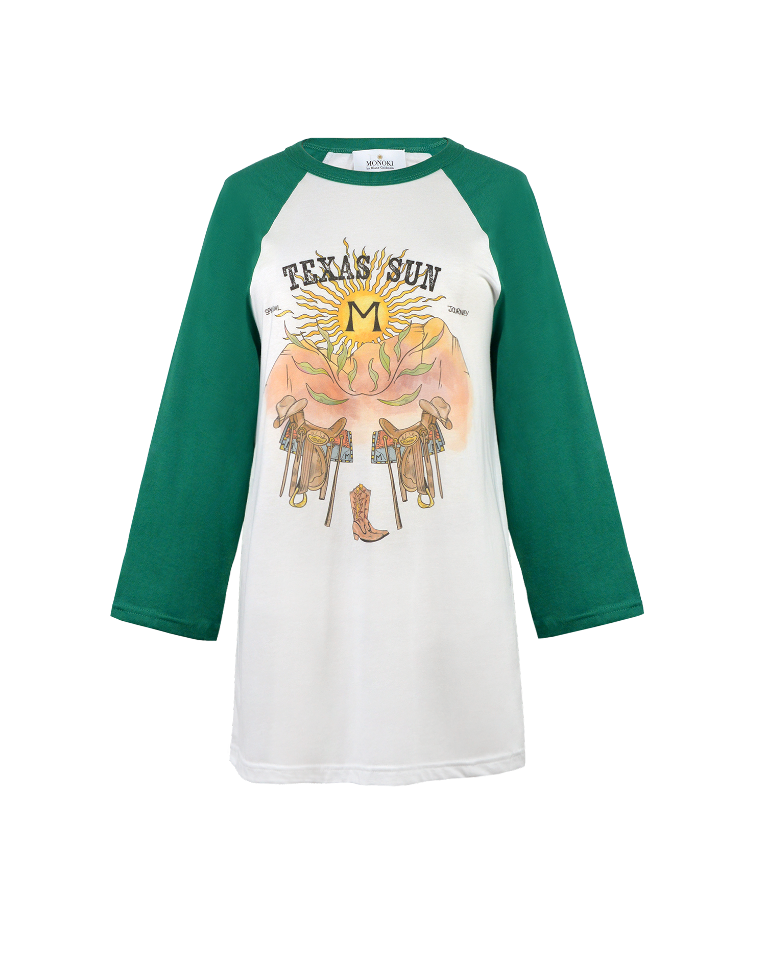BASEBALL TEE TEXAS SUN - GREEN