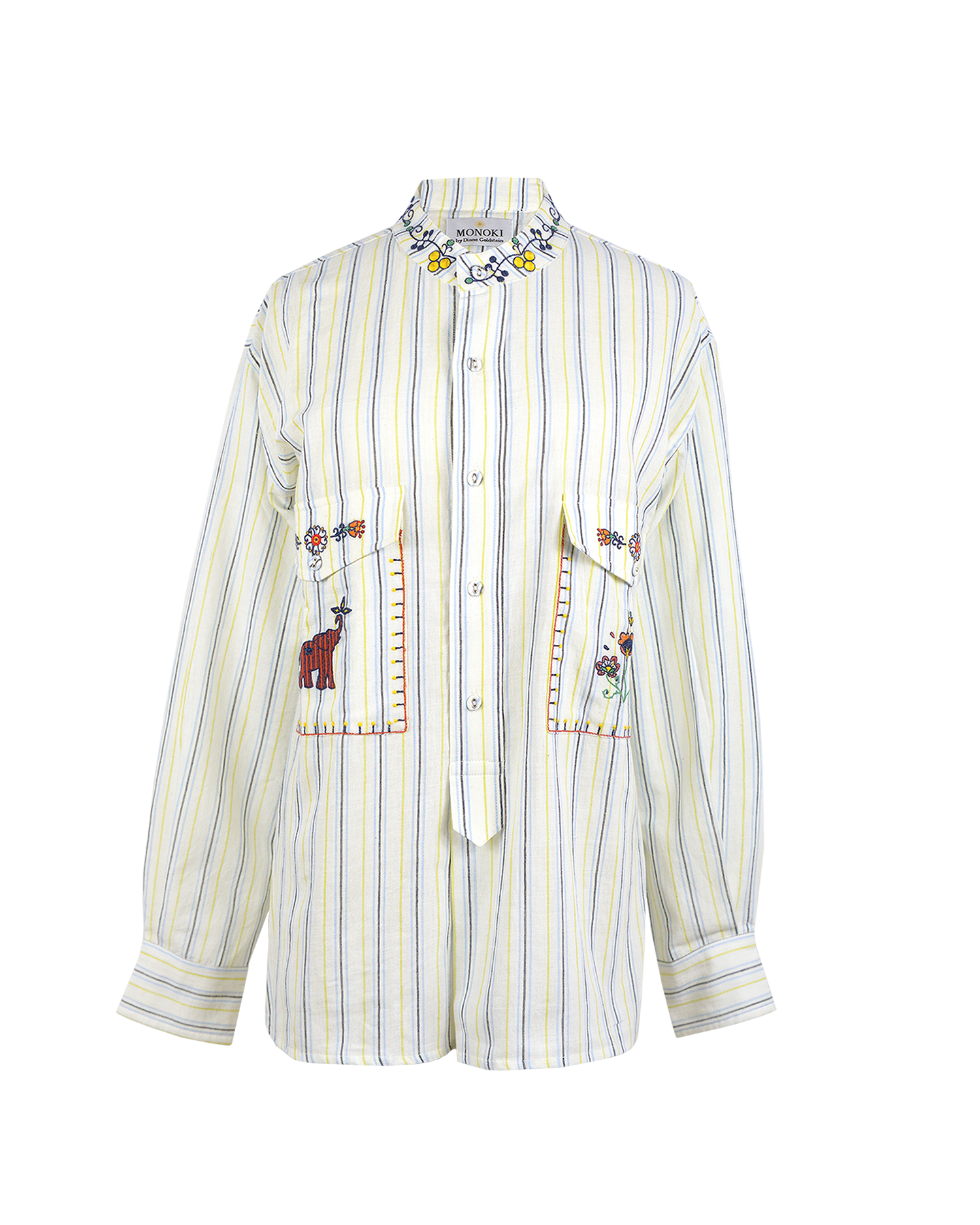 POWER POCKET SHIRT - WHITE STRIPE