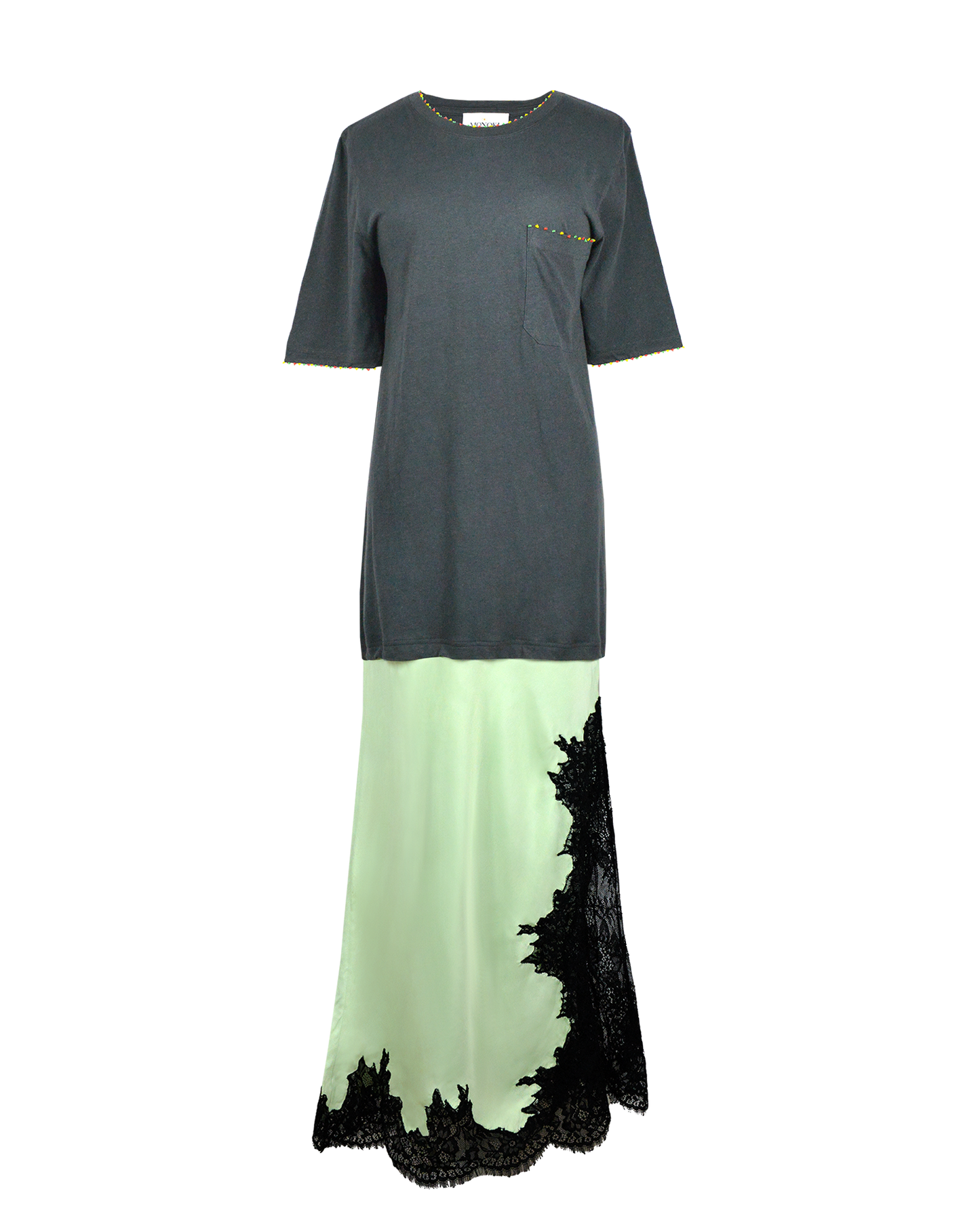 PIZZA DRESS - MINT