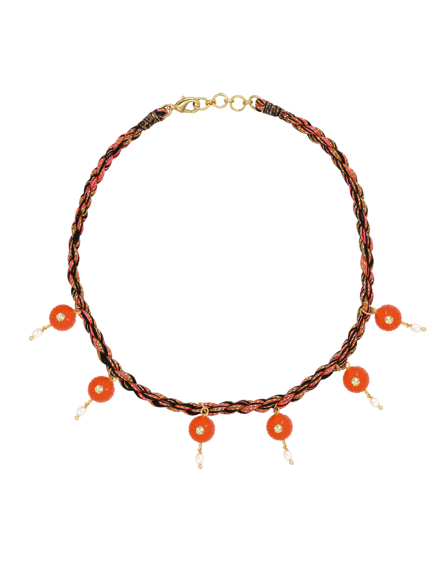 MELON NECKLACE - CARNELIAN