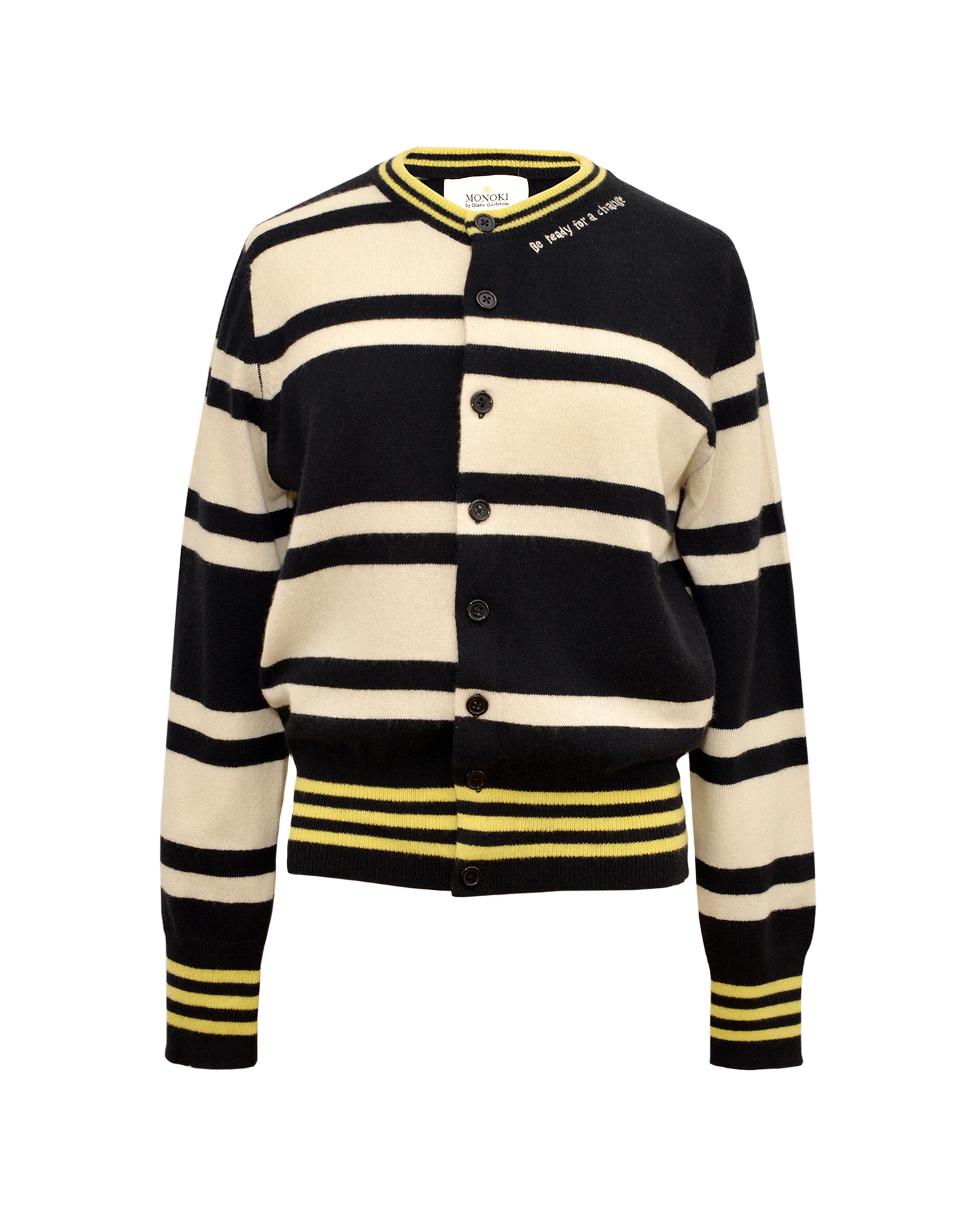 DECALE CARDIGAN - BLACK