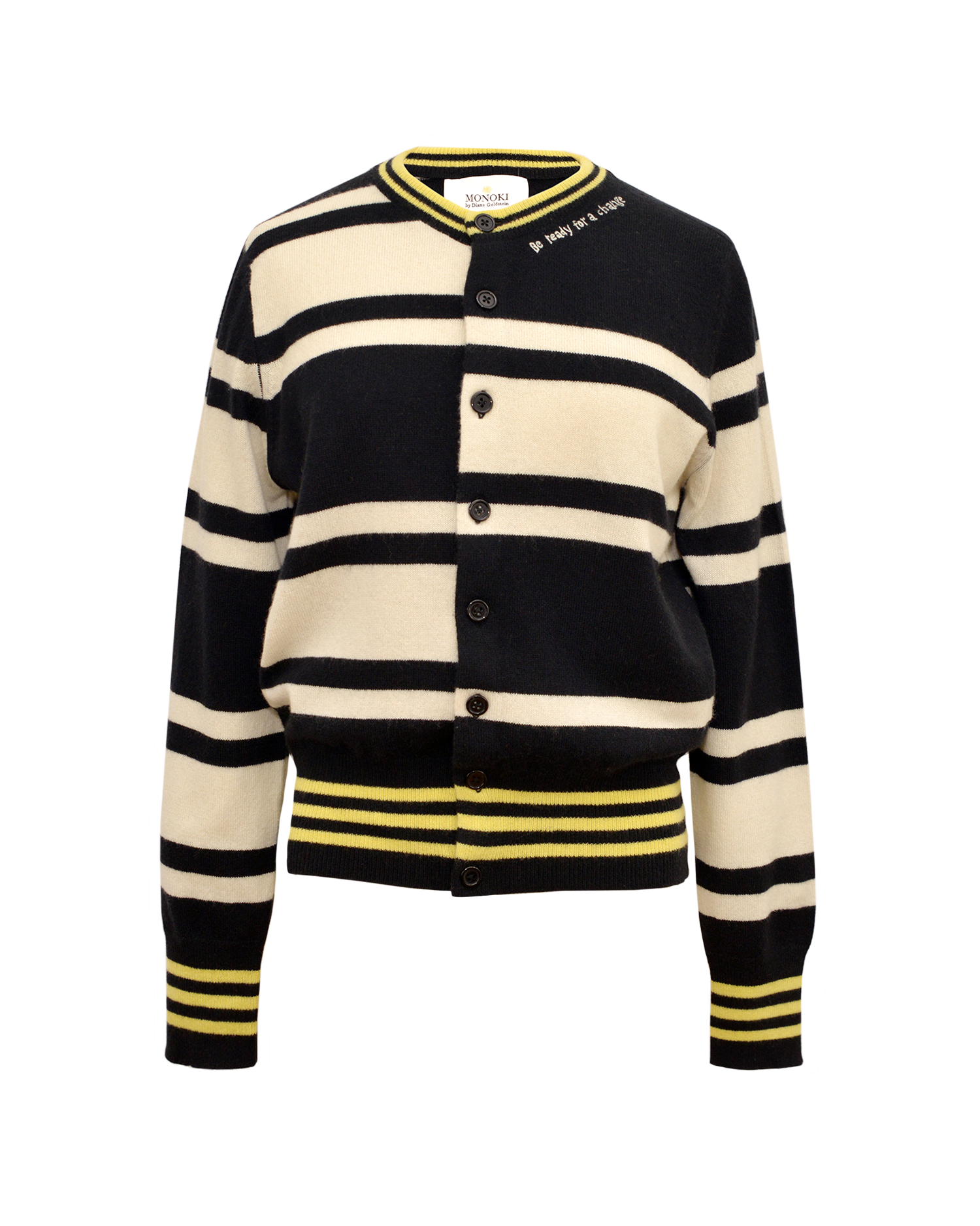 DECALE CARDIGAN - BLACK