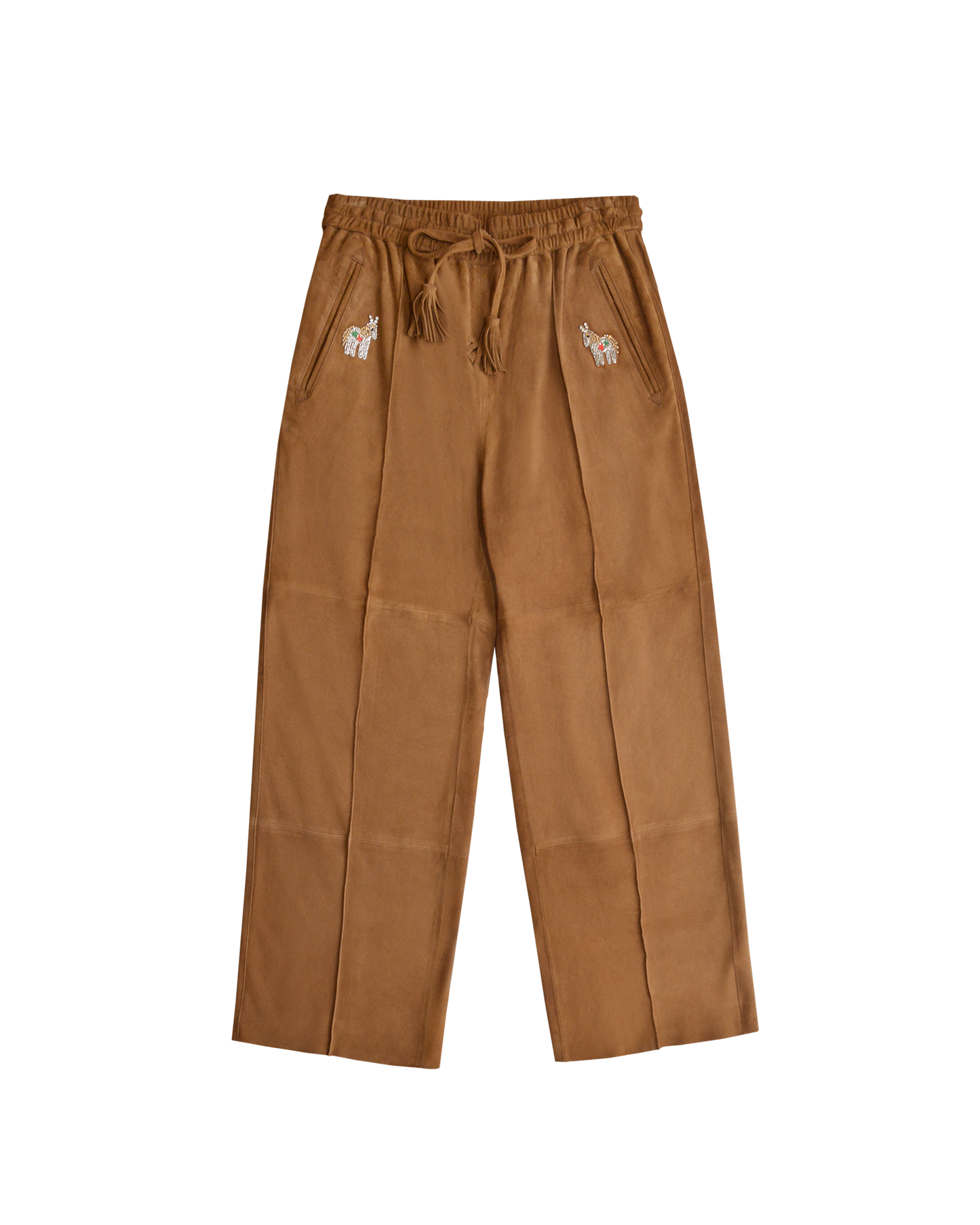 POST PANTS - BROWN