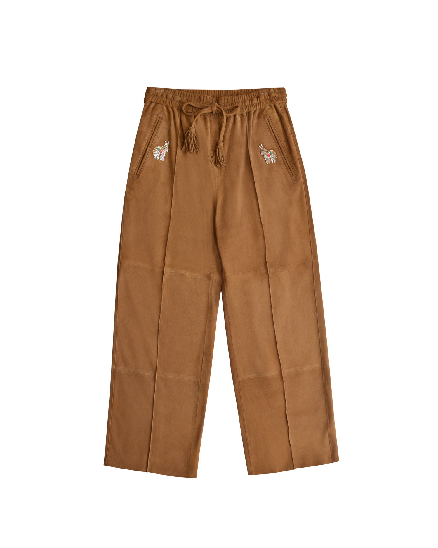 POST PANTS - BROWN