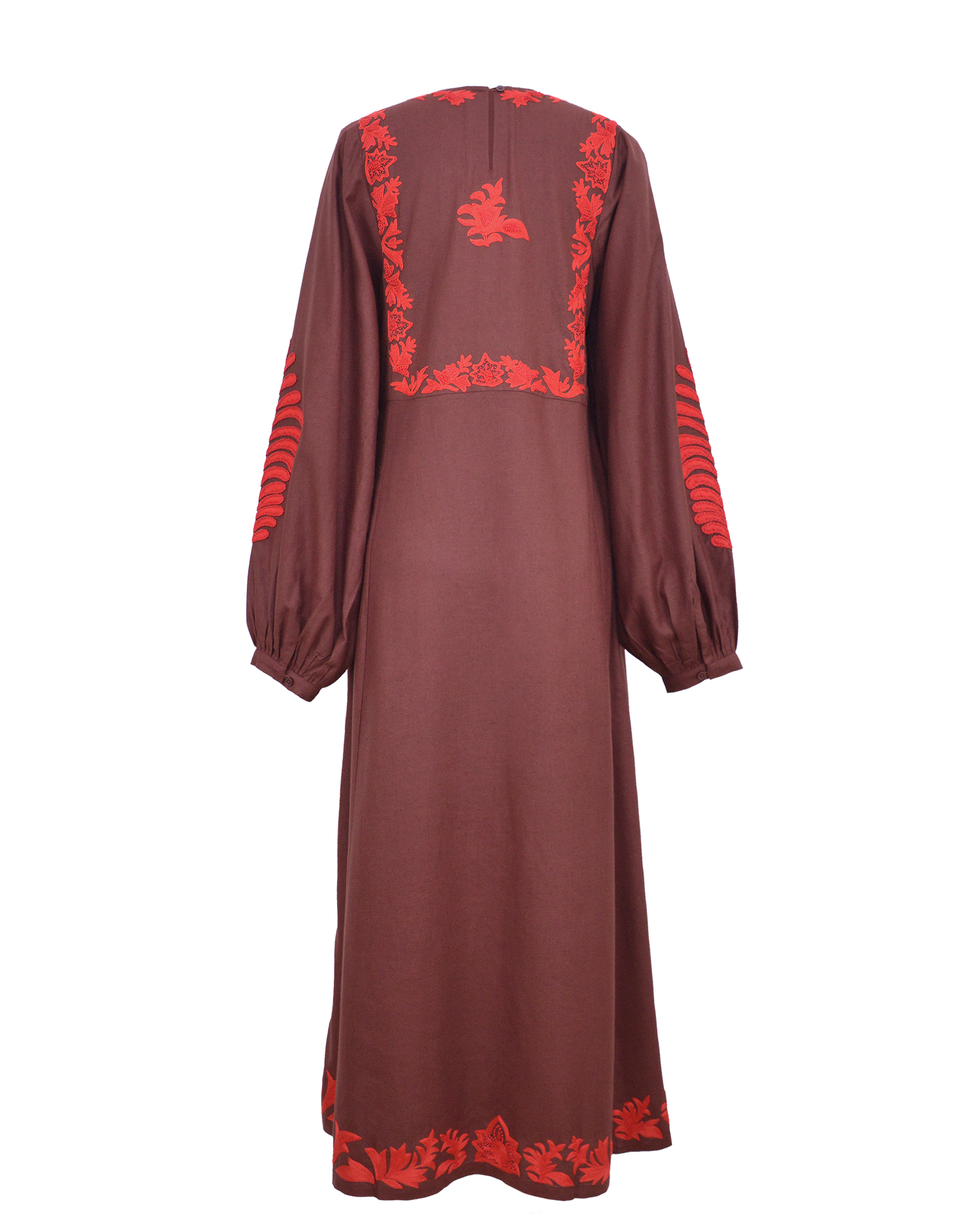 MACHA DRESS - BURGUNDY
