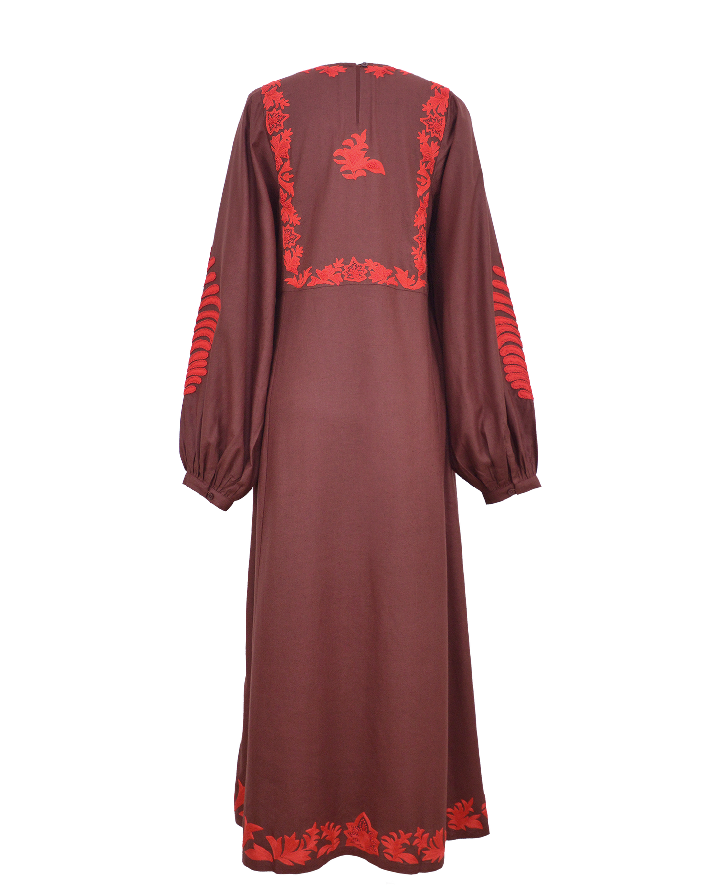 MACHA DRESS - BURGUNDY