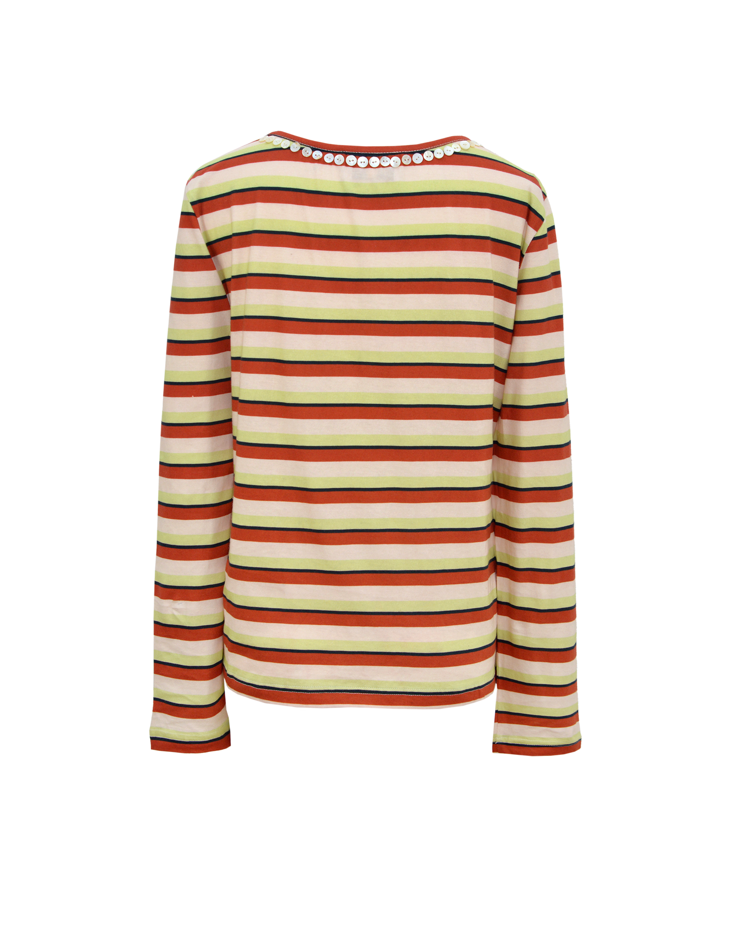 SKIN BUTTONS TEE - GREEN BROWN