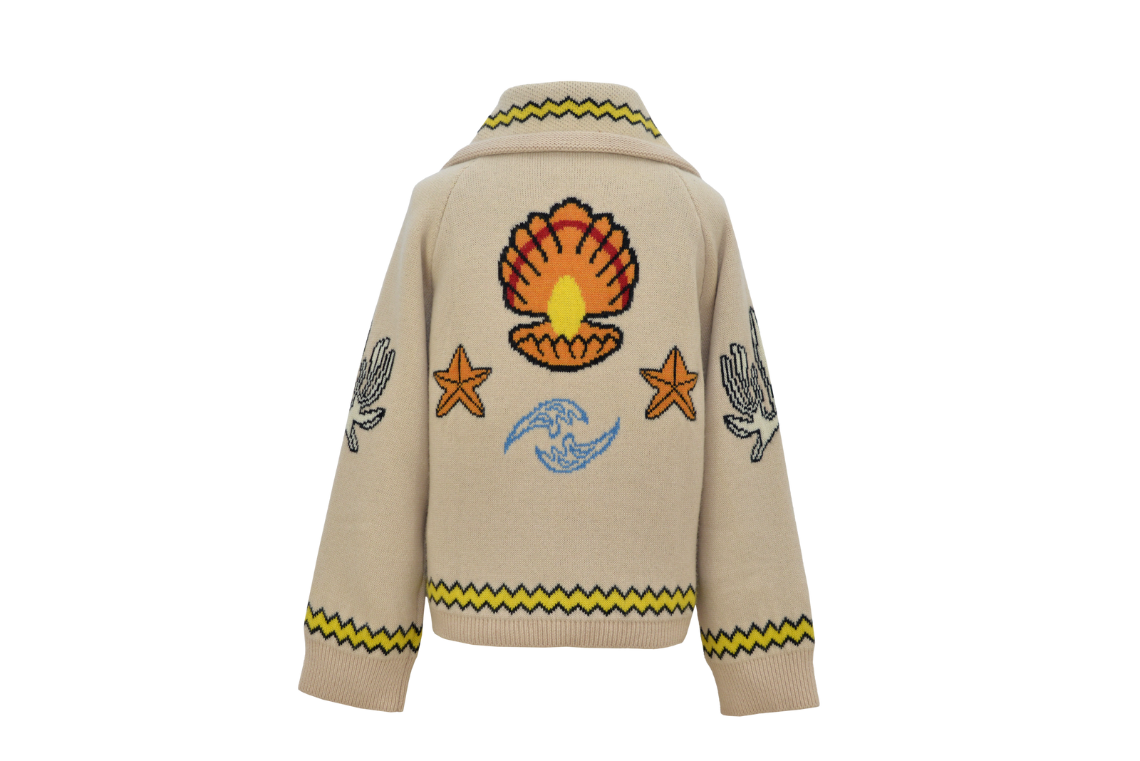 AQUA CARDIGAN -BEIGE