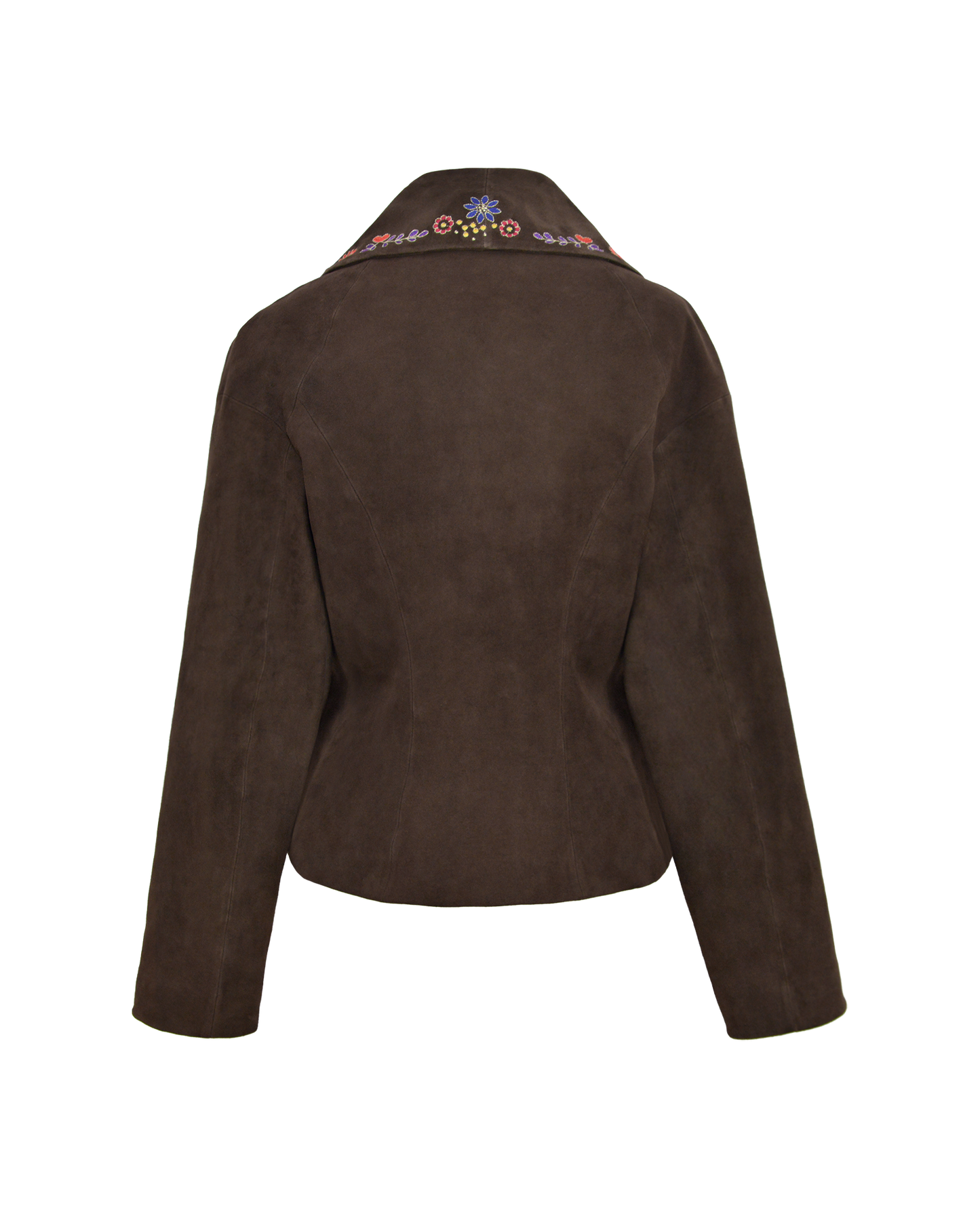 WILD BAR SUEDE JACKET - DARK BROWN