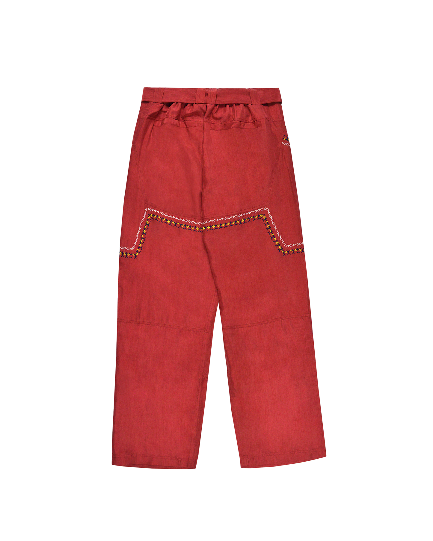 BHUTAN SILK BURGUNDY PANTS