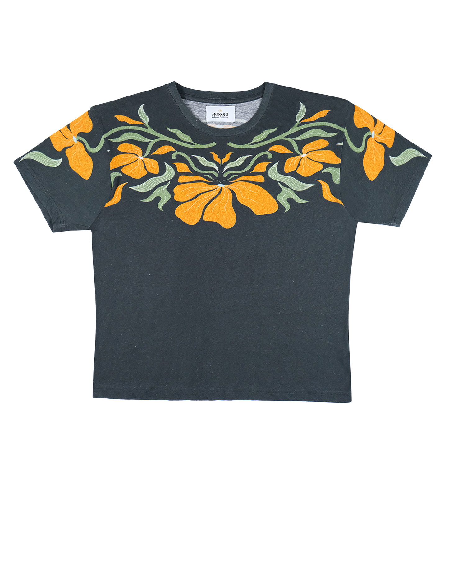 BLOOM TEE SHIRT - ANTHRACITE