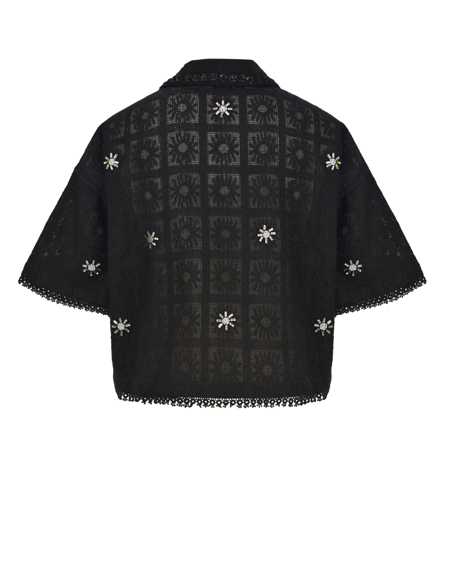 CRYSTAL SHIRT - BLACK