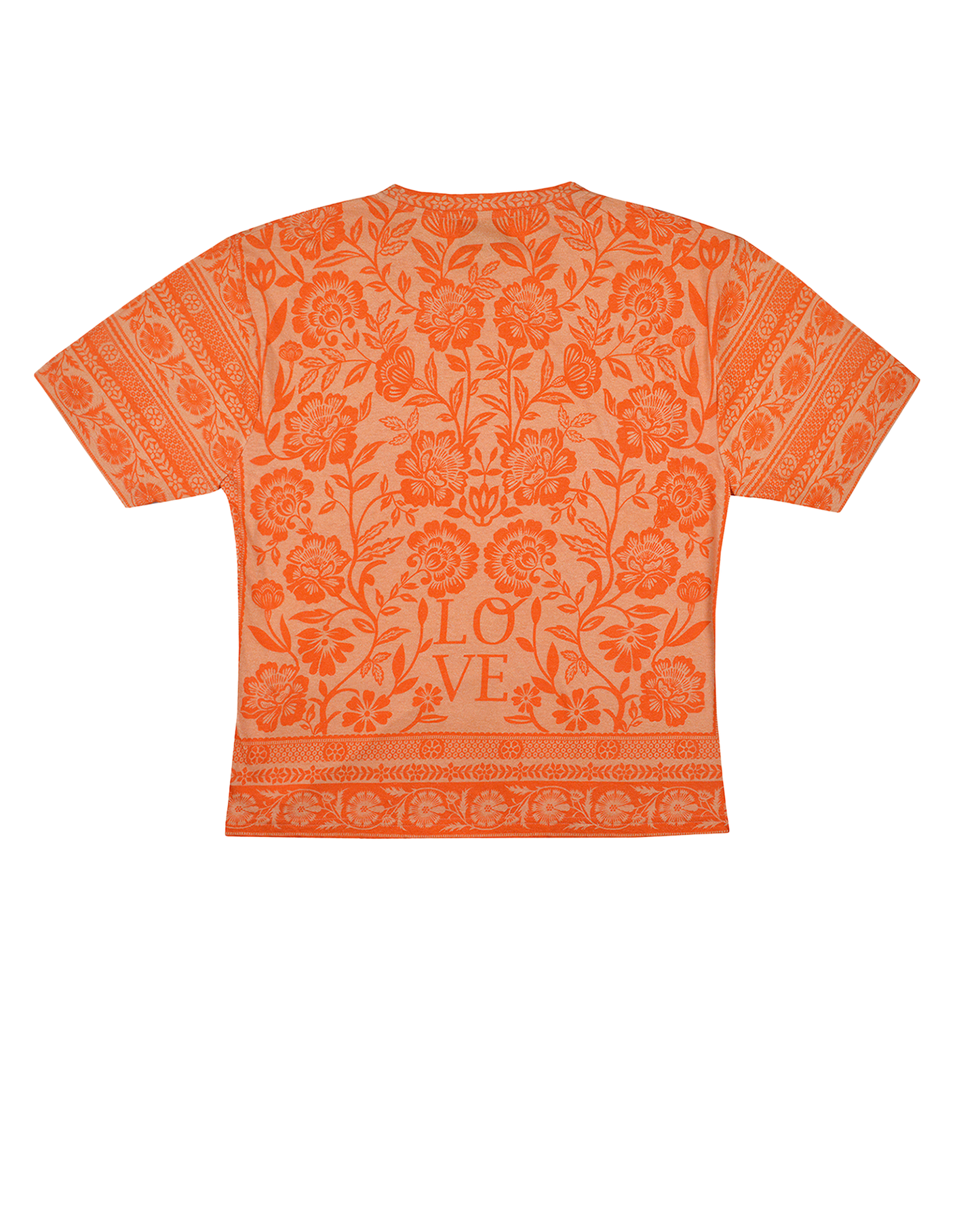 FLOWER BLOOM TEE - CORAL