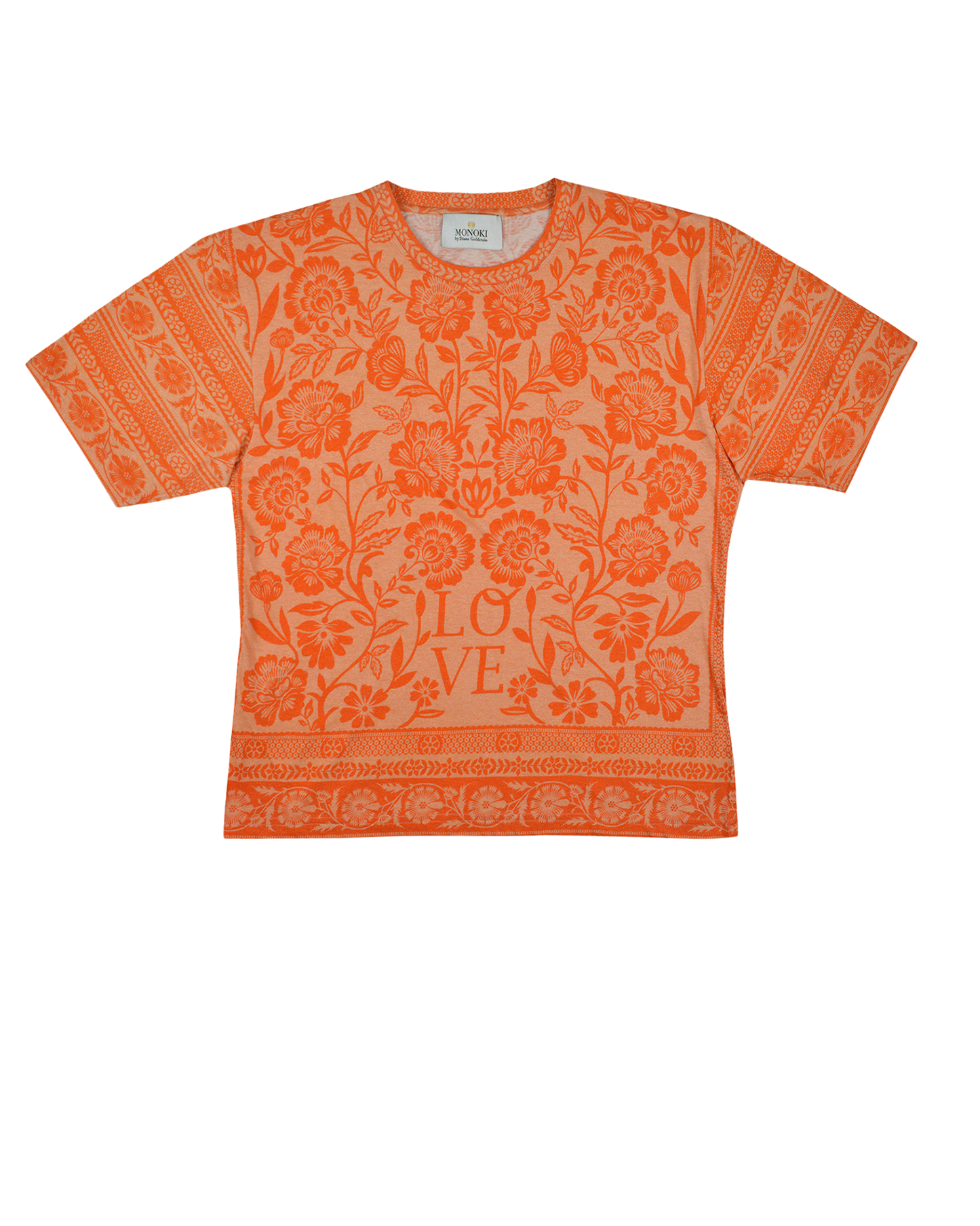 FLOWER BLOOM TEE - CORAL