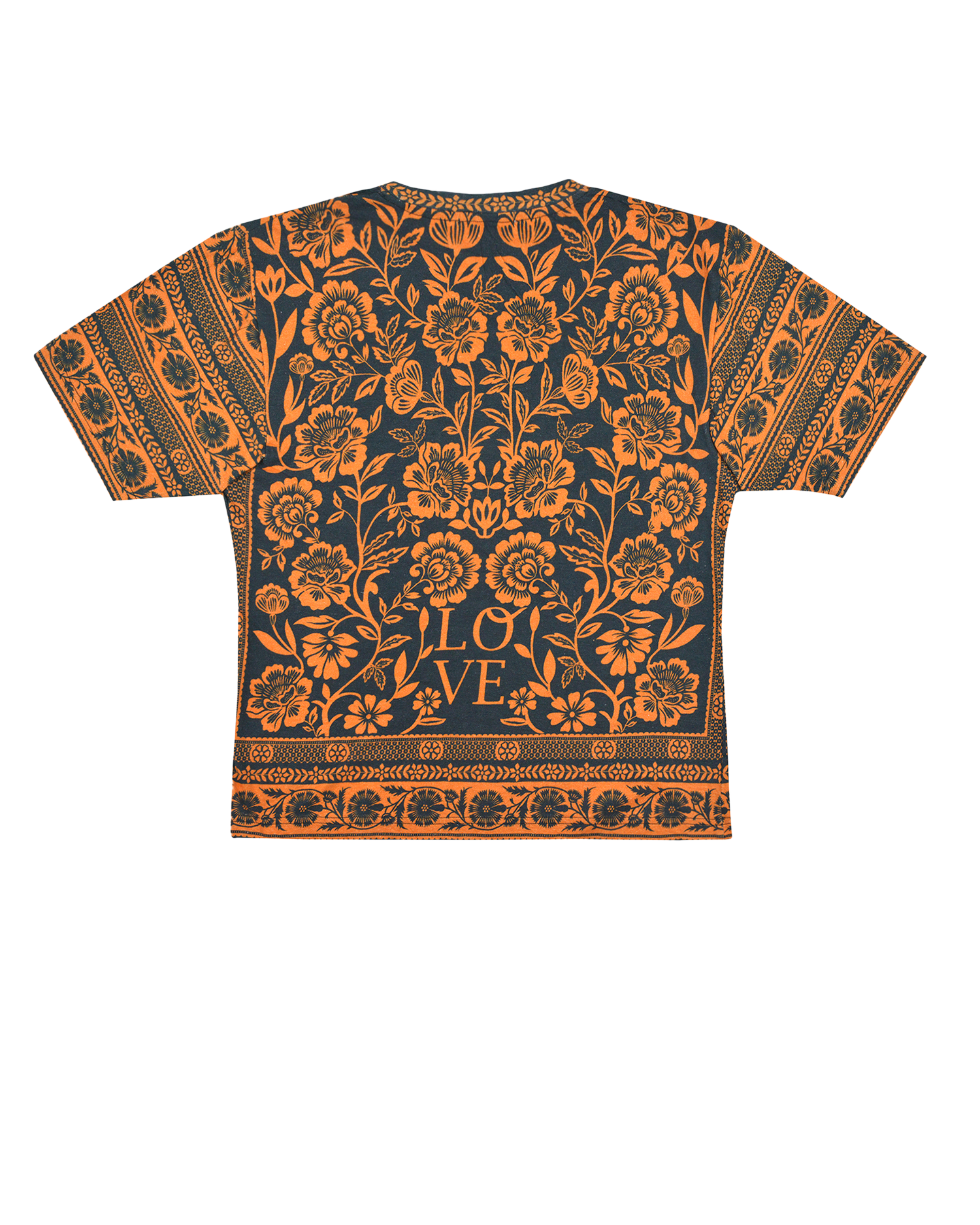 FLOWER BLOOM TEE - DARK GREEN