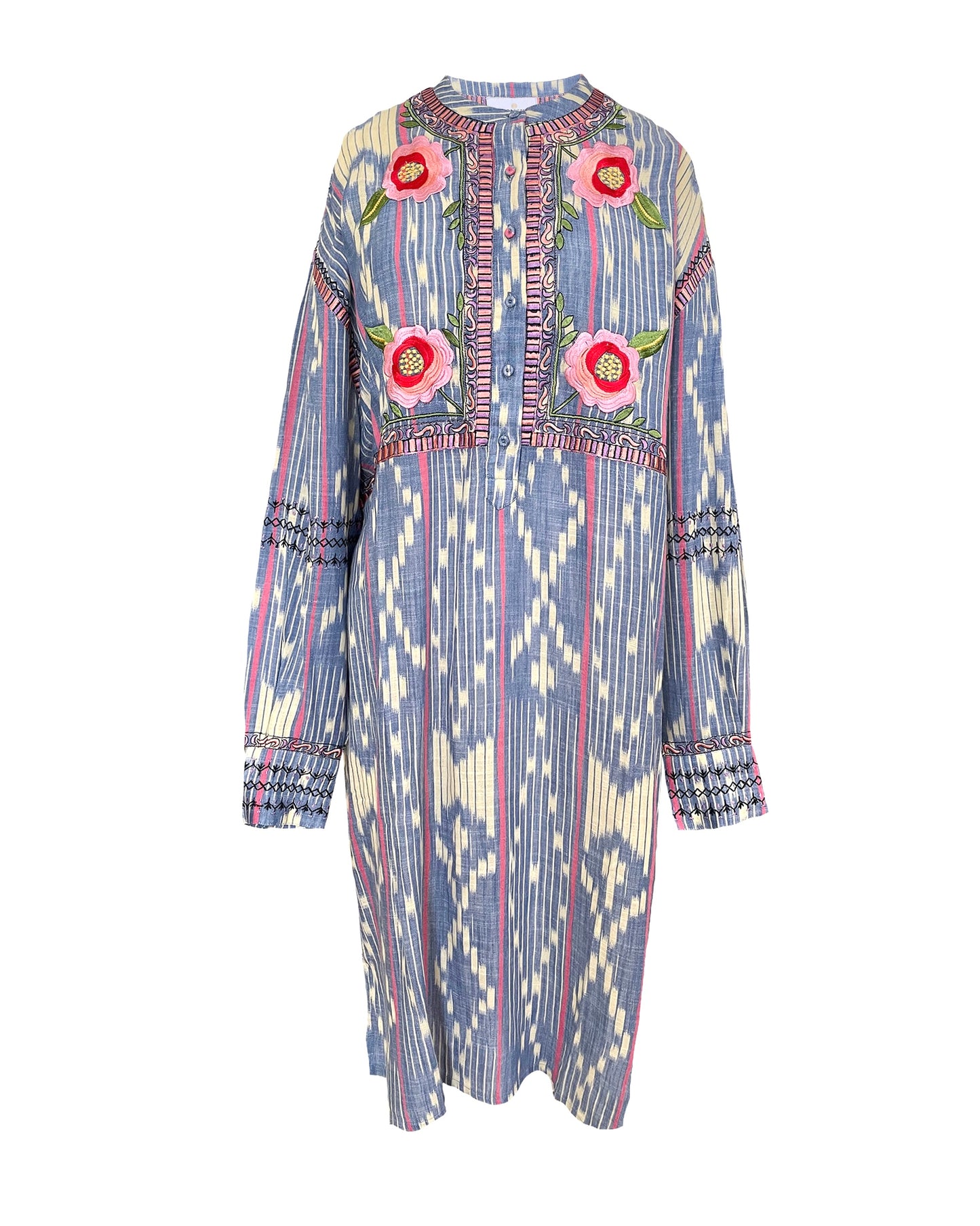 HIBISCUS IKAT DRESS