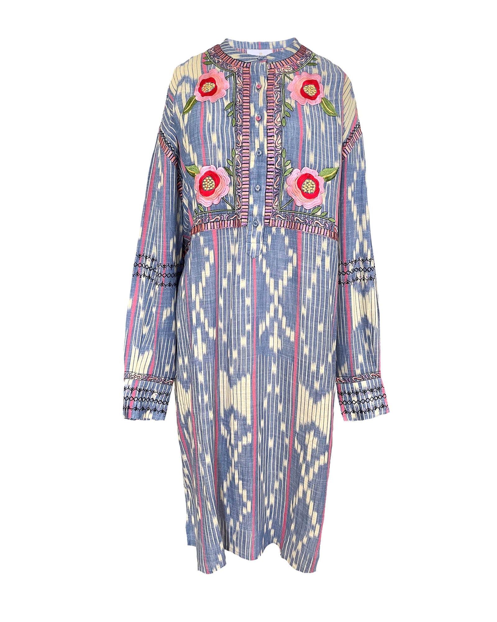 HIBISCUS IKAT DRESS