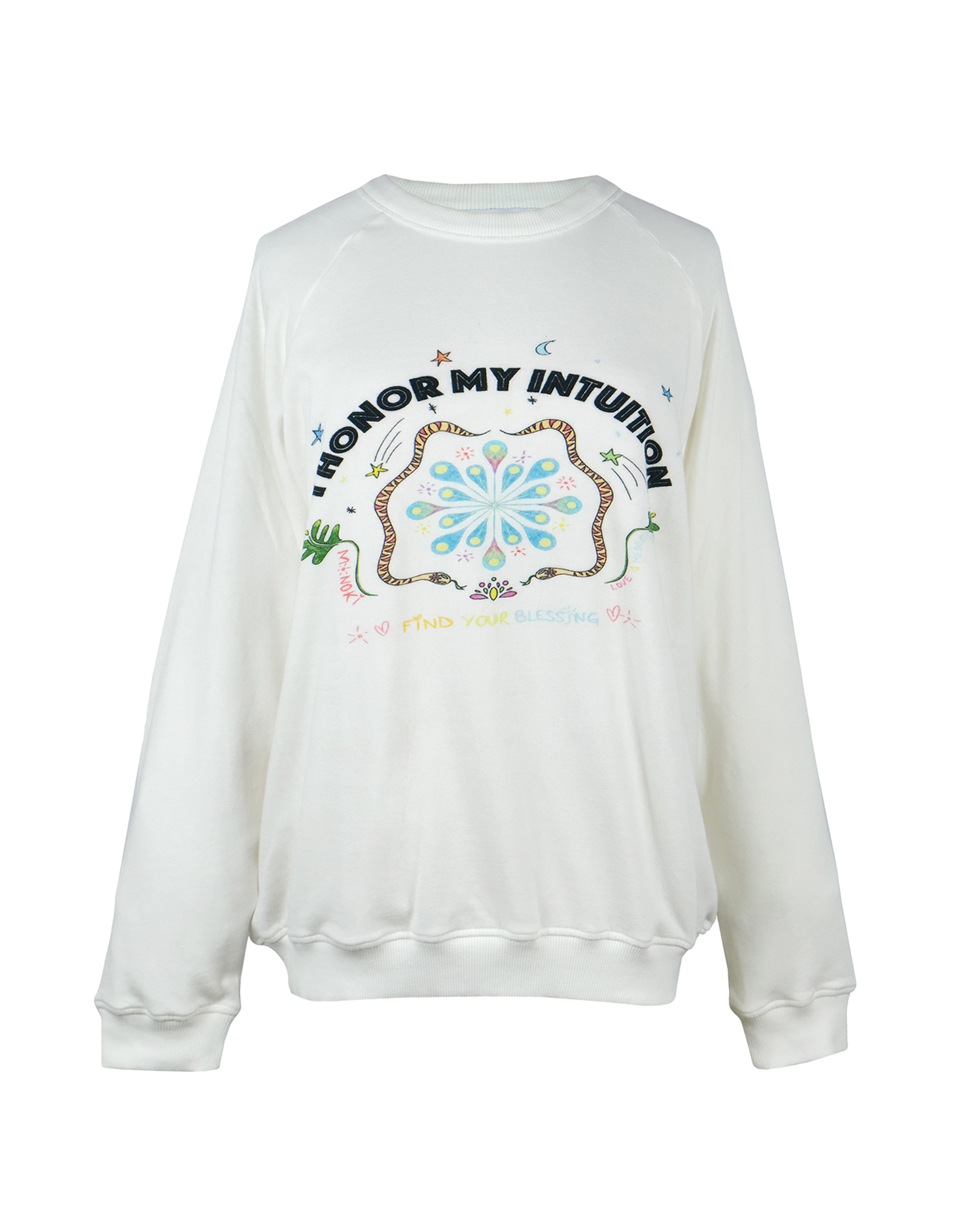HONOR MY INTUTION SWEATSHIRT - OFF WHITE