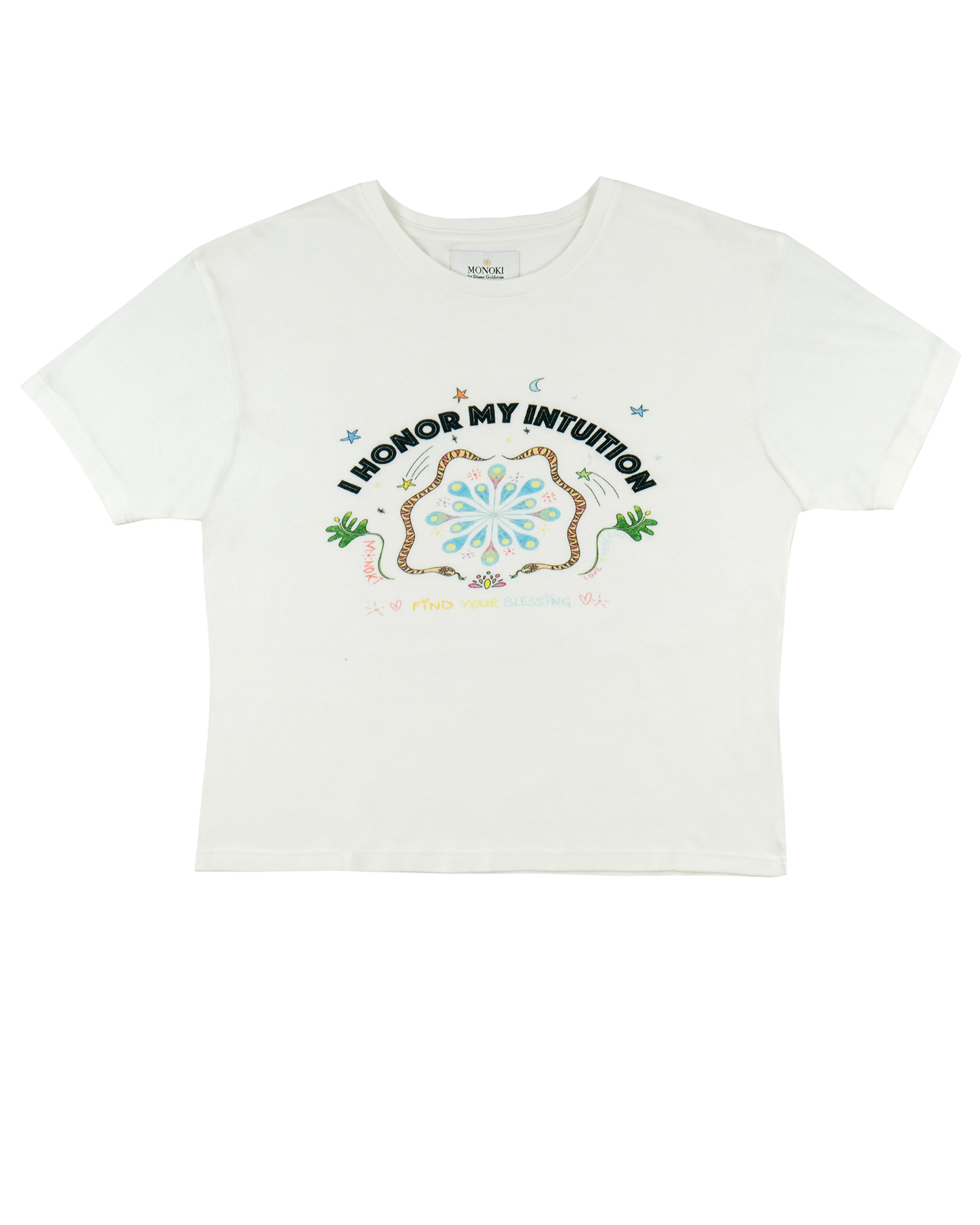 HONOR MY INTUITION TEE SHIRT - OFF WHITE