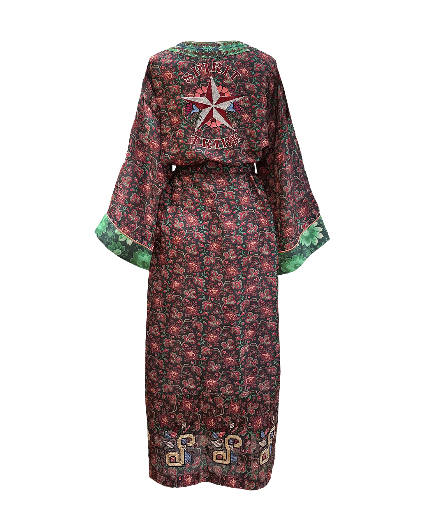 KING PATCHWORK GREEN DRESS