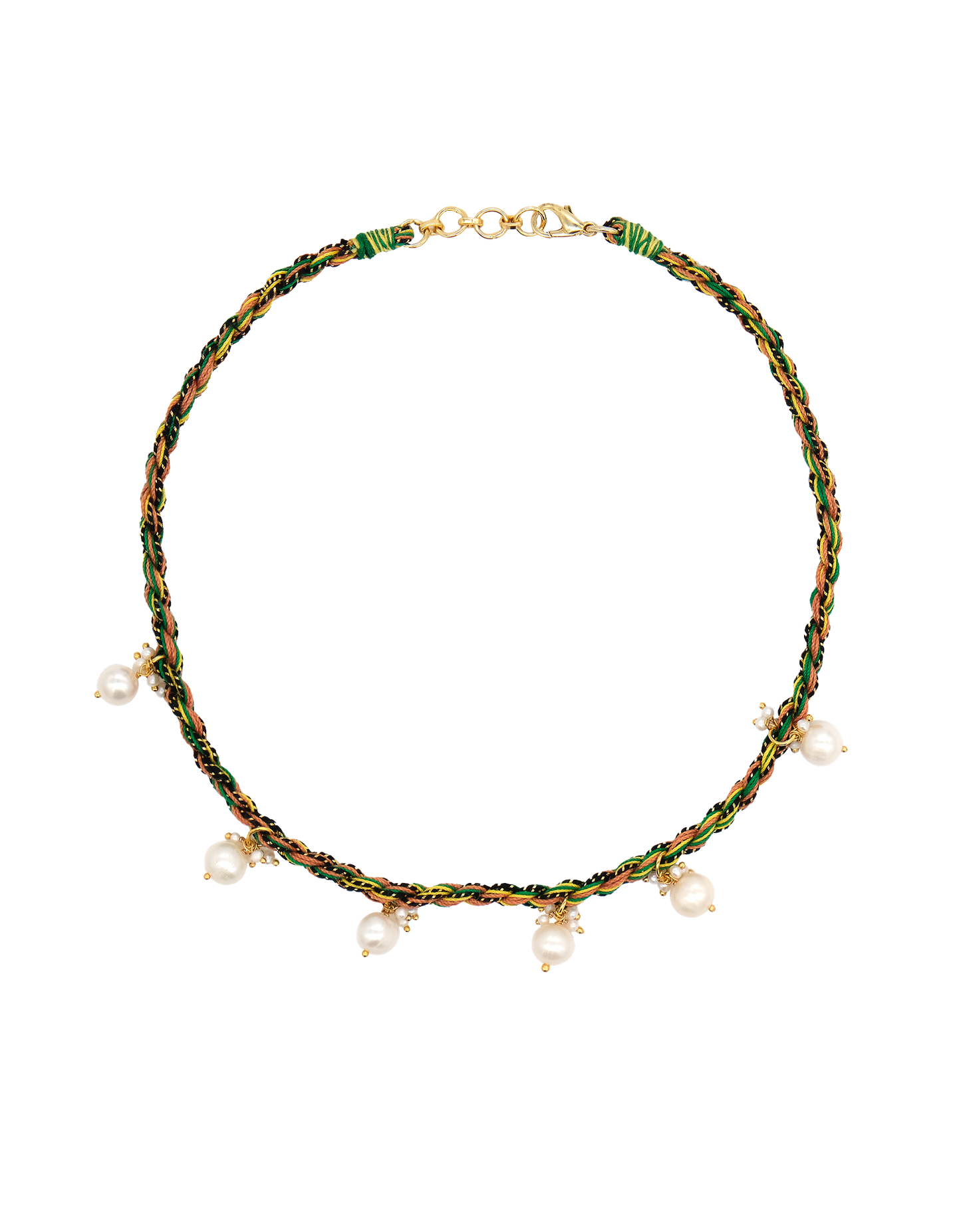 PEARL JAM CHOKER - GREEN YELLOW
