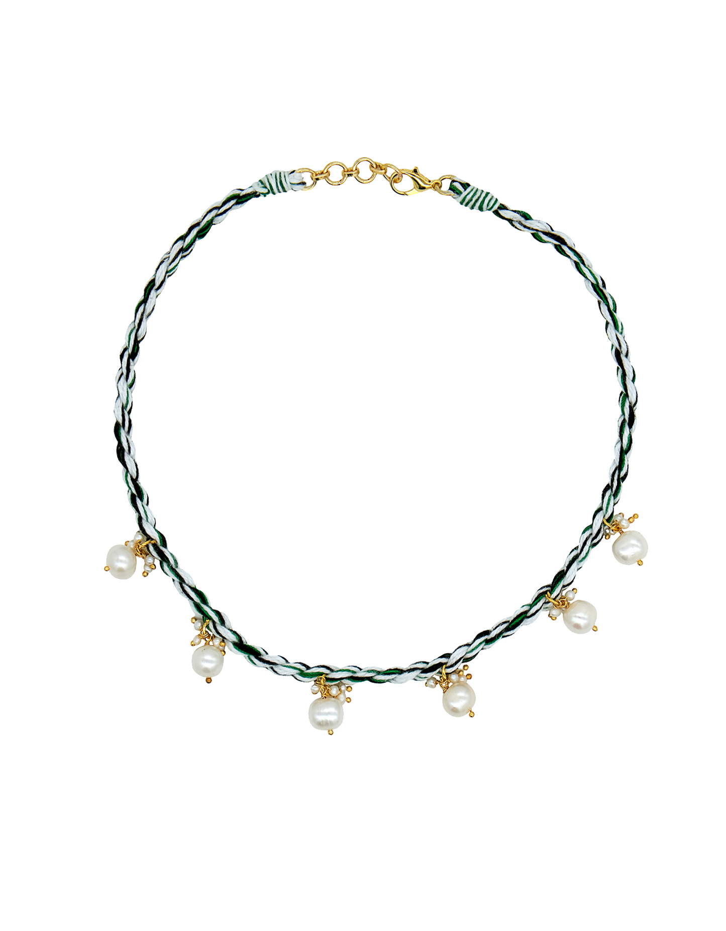 PEARL JAM CHOKER - GREEN WHITE