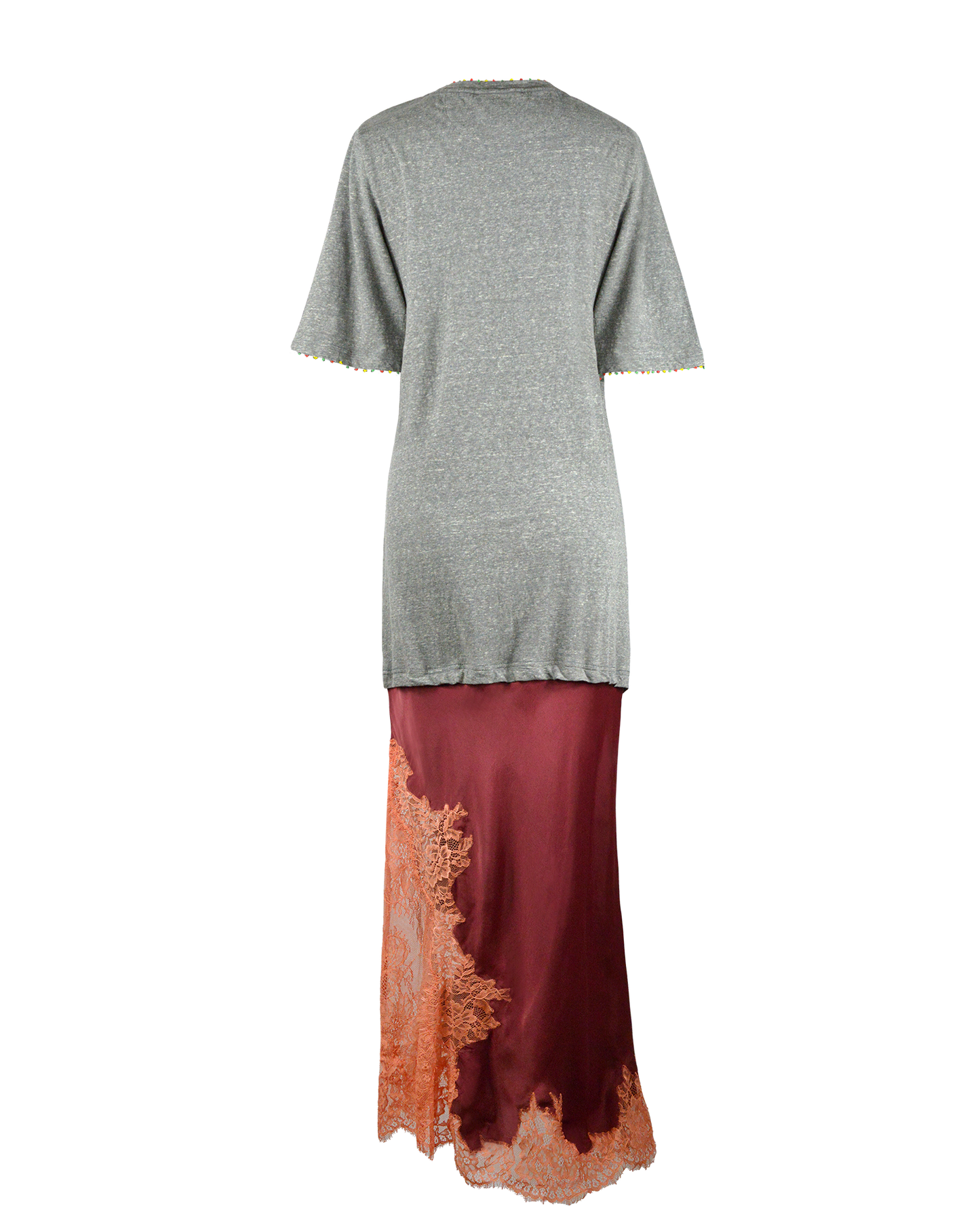 PIZZA DRESS - BURGUNDY