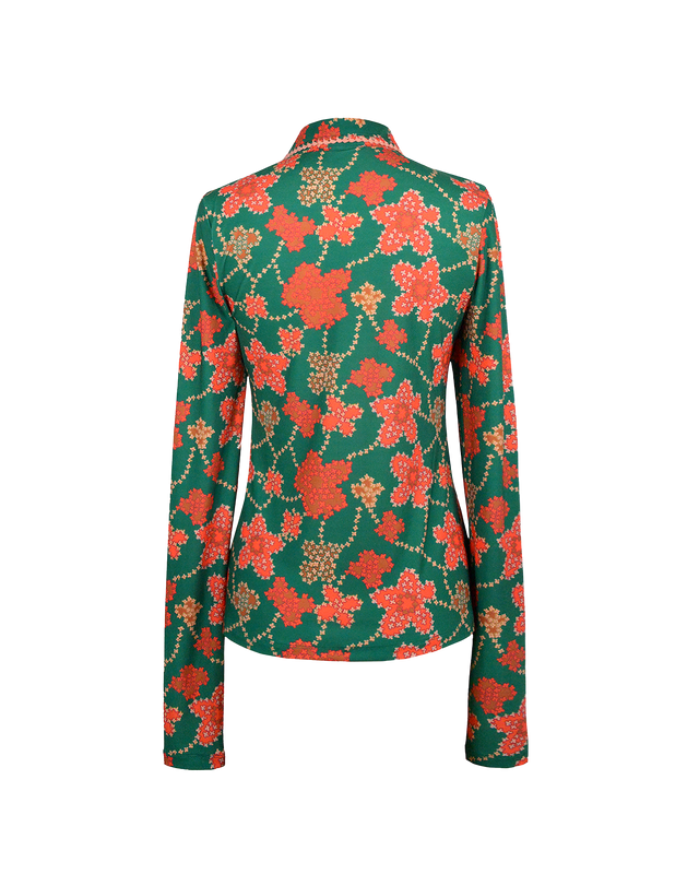 ALICE SHIRT - MIAMI GREEN PRINT