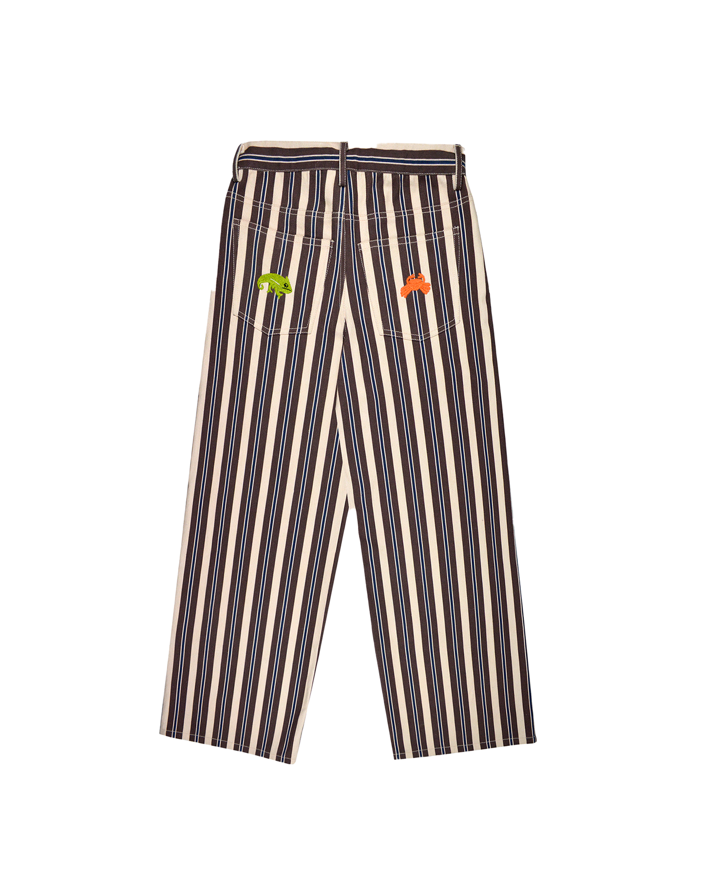 VEGAS PANTS - ECRU/BROWN