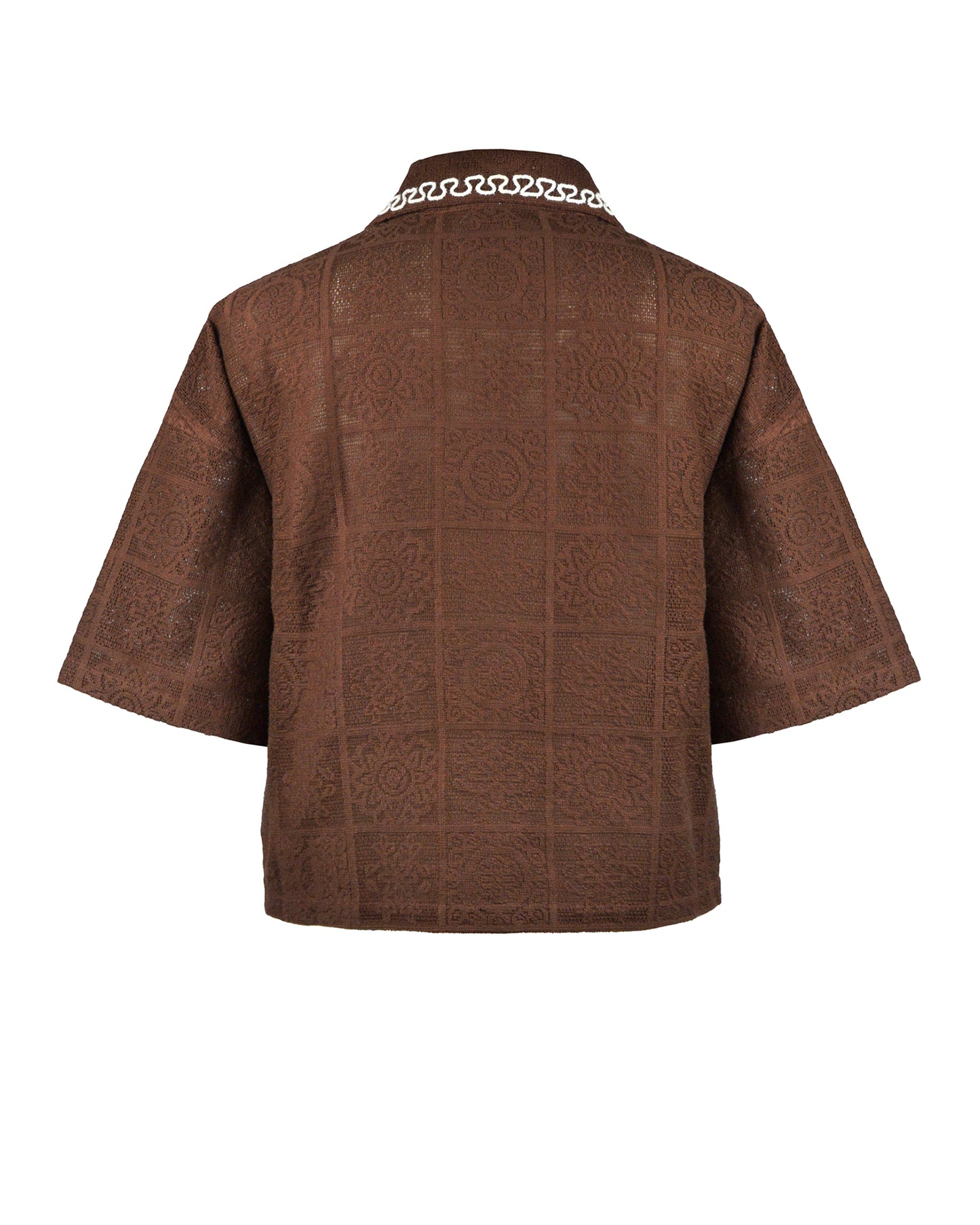 VENISE SHIRT - CHOCO BROWN