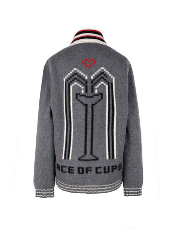 ACE OF CUP CARDIGAN GREY