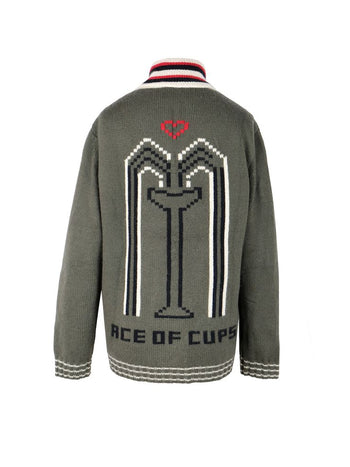 ACE OF CUP CARDIGAN KHAKI