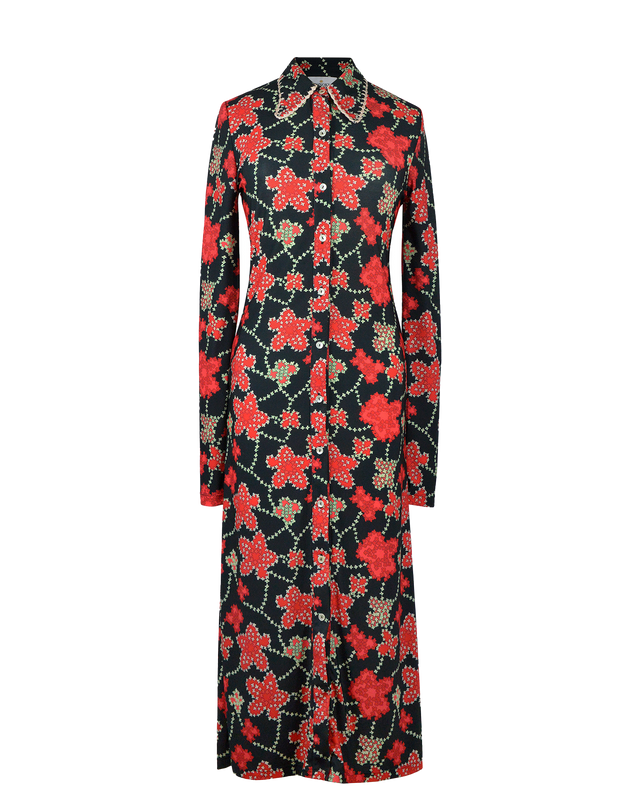ALICE DRESS - MIAMI BLACK PRINT