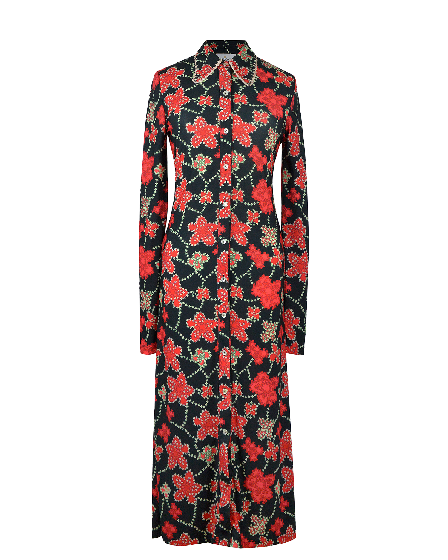 ALICE DRESS - MIAMI BLACK PRINT