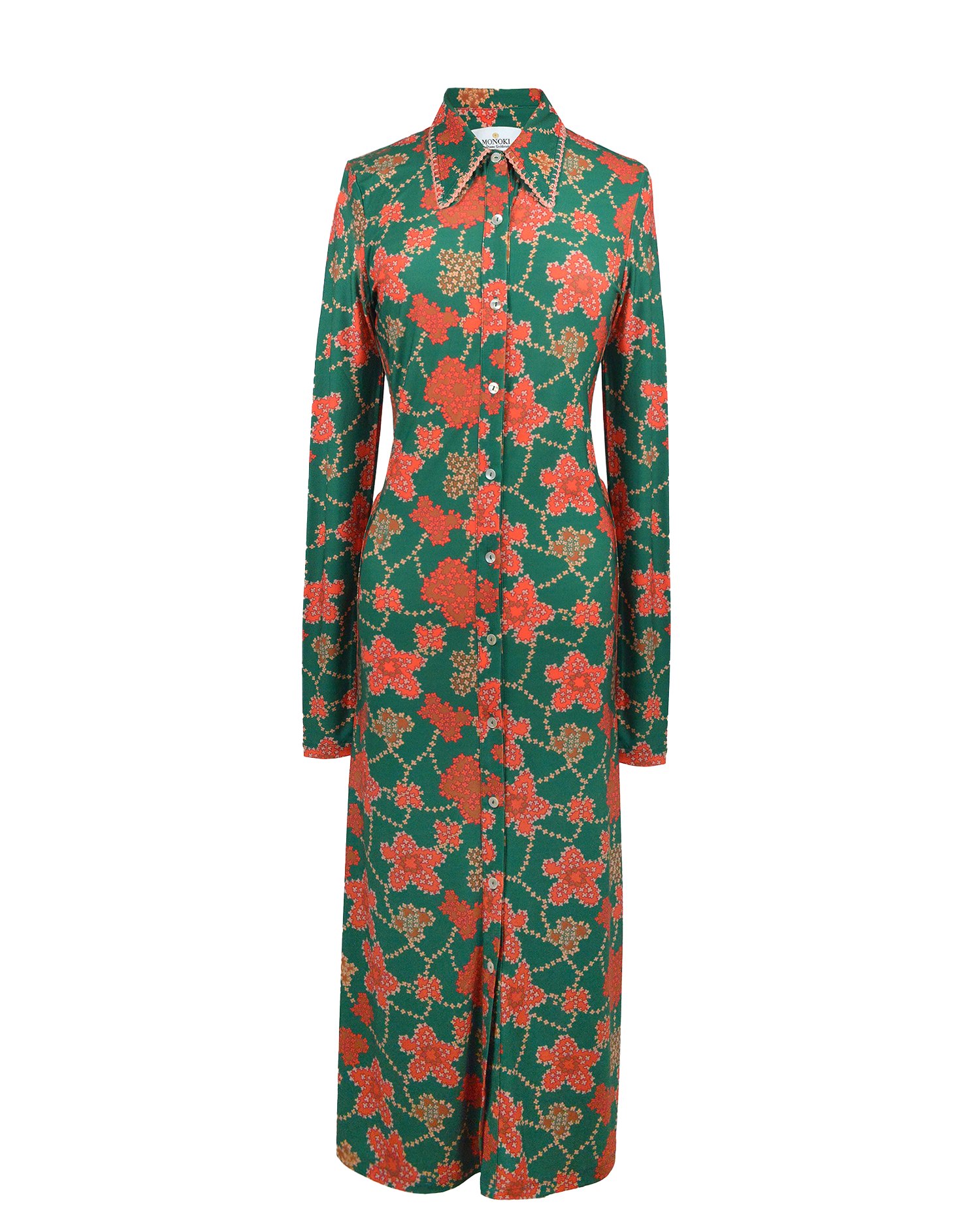 ALICE DRESS - MIAMI GREEN PRINT