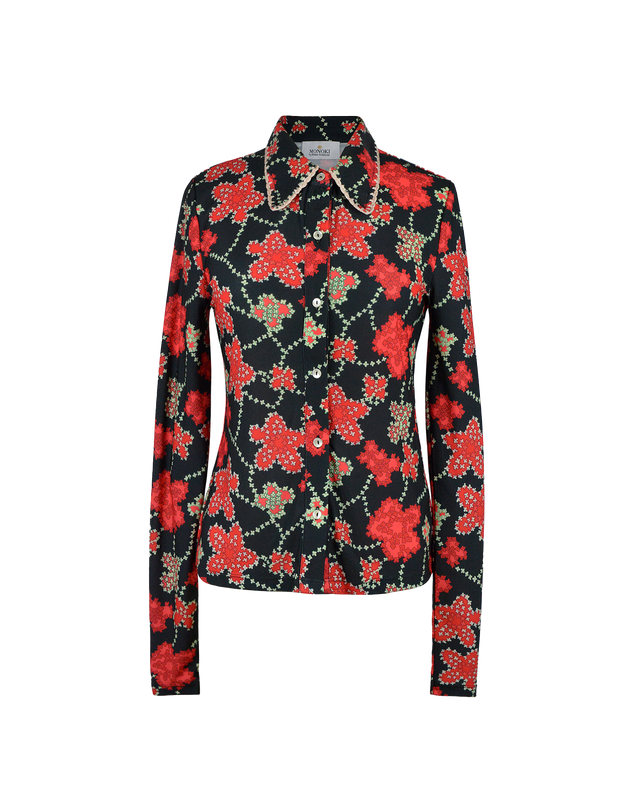 ALICE SHIRT - MIAMI BLACK PRINT