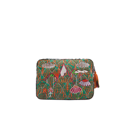 AURA BIG POUCH - PEACH GREEN