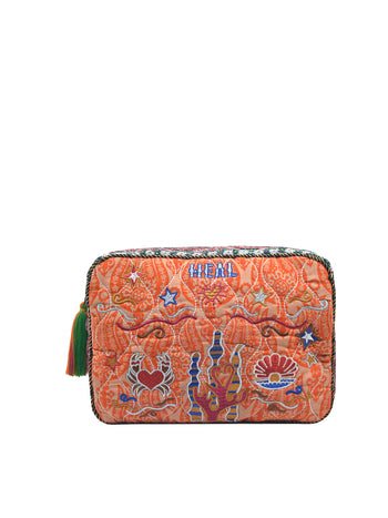 AURA BIG POUCH - PEACH GREEN