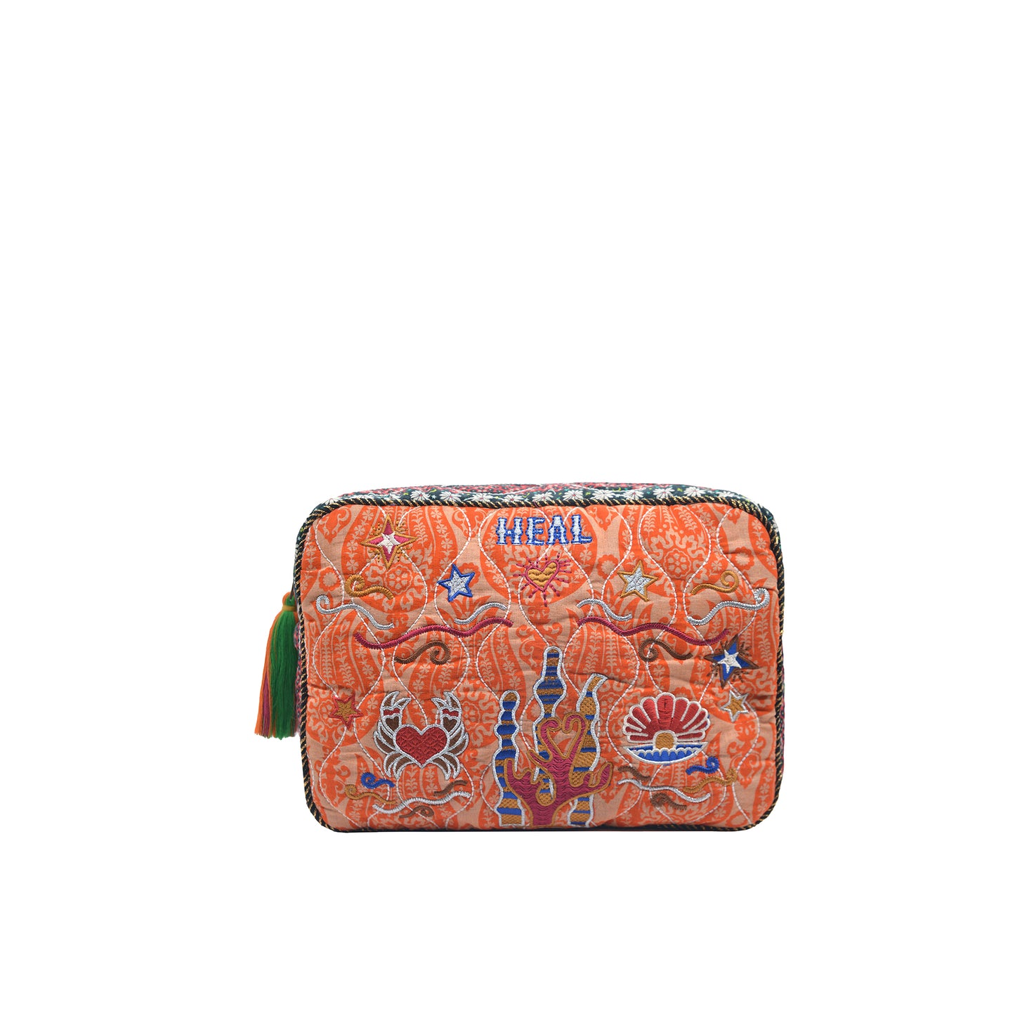 AURA BIG POUCH - PEACH GREEN