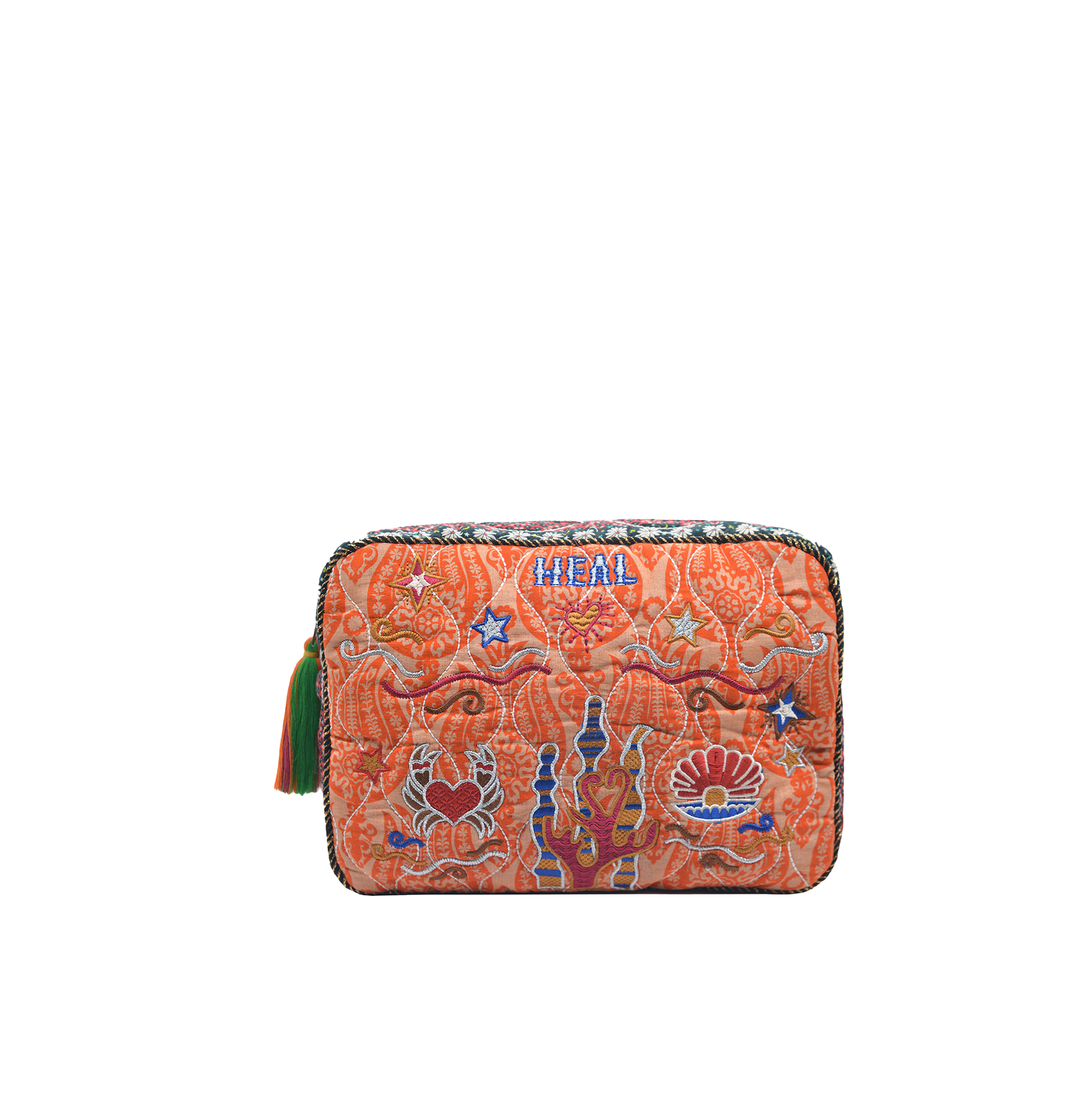 AURA BIG POUCH - PEACH GREEN